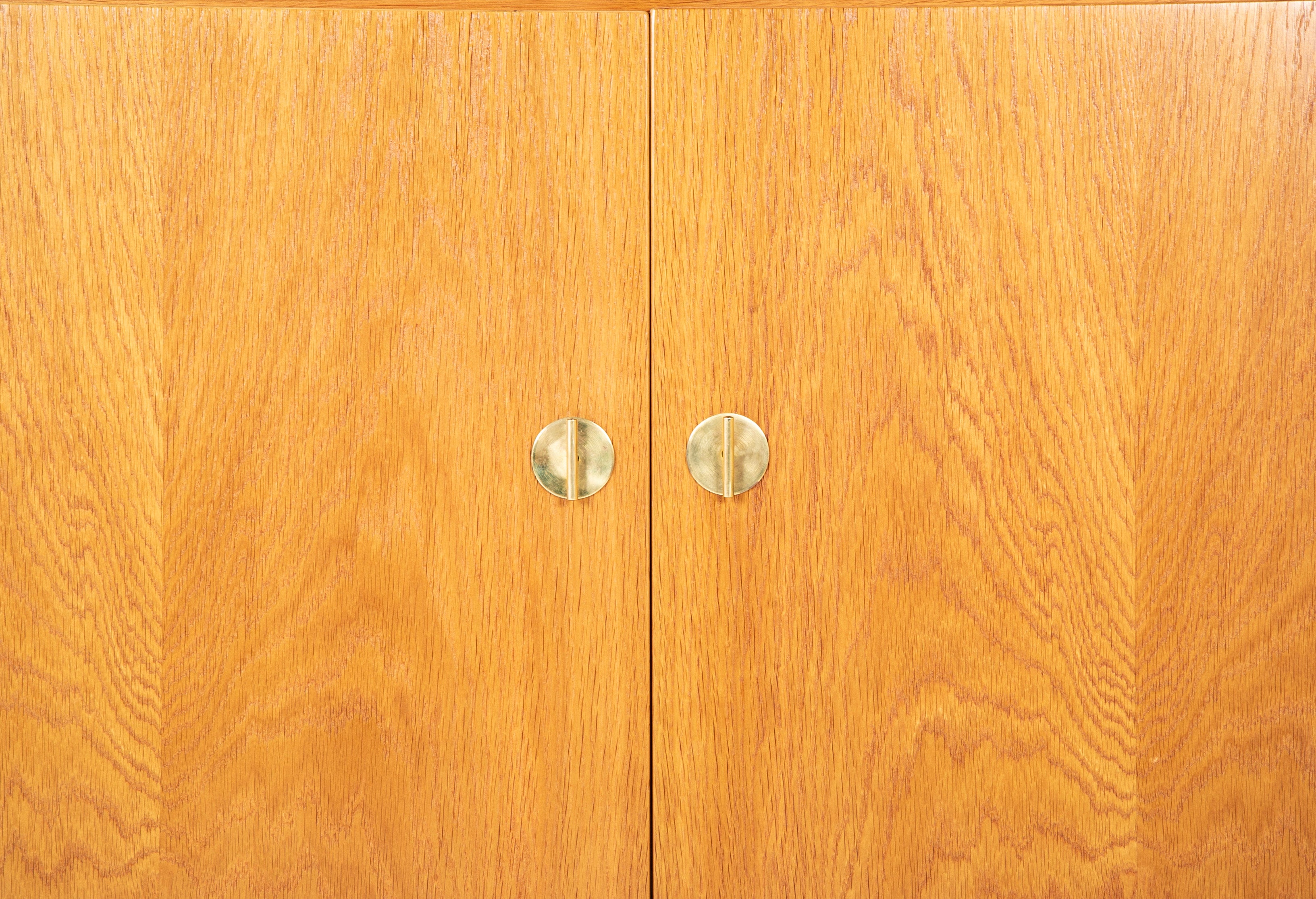 Borge Mogensen Two Door Oak Sideboard with Brass Handles