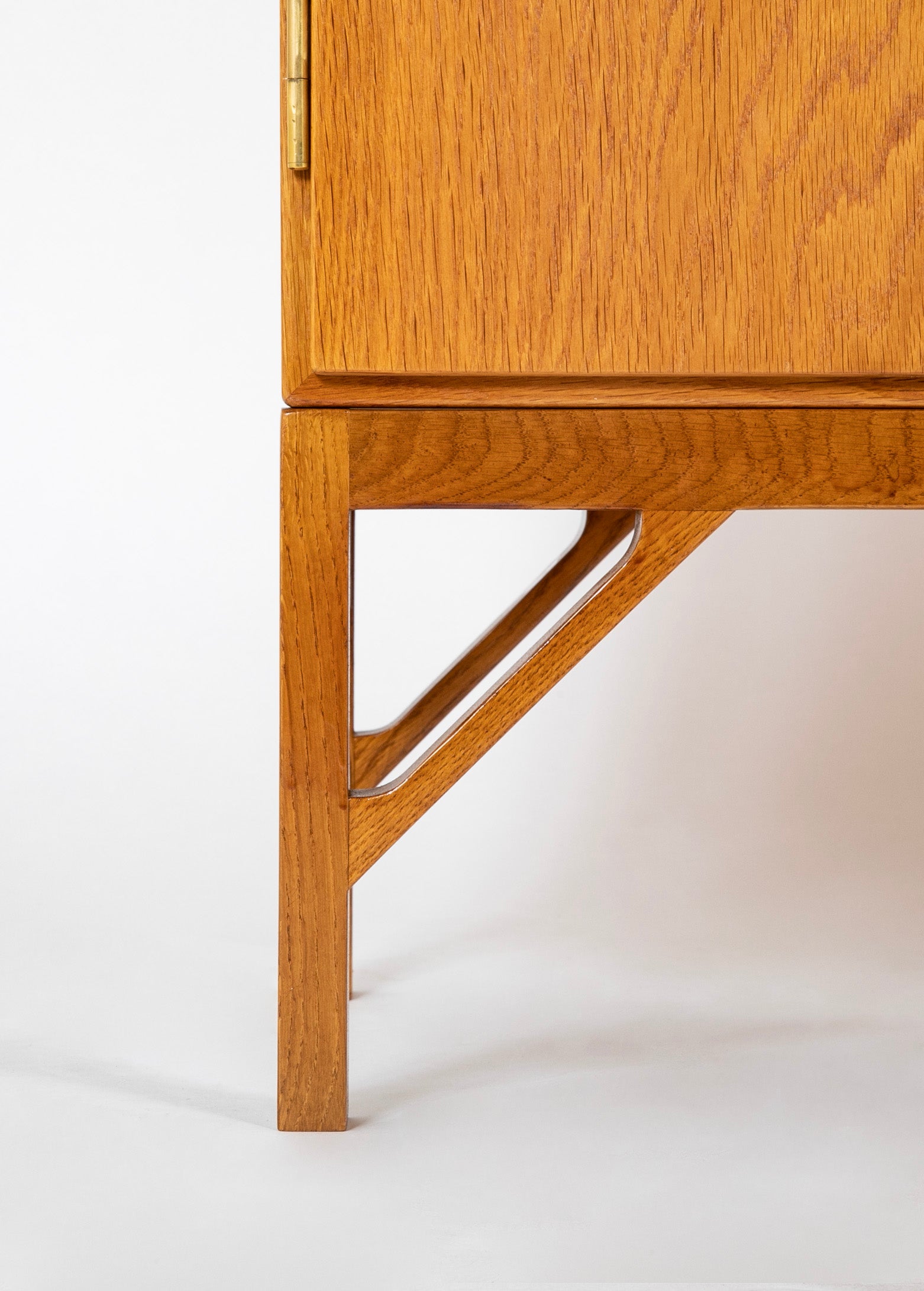 Borge Mogensen Two Door Oak Sideboard with Brass Handles