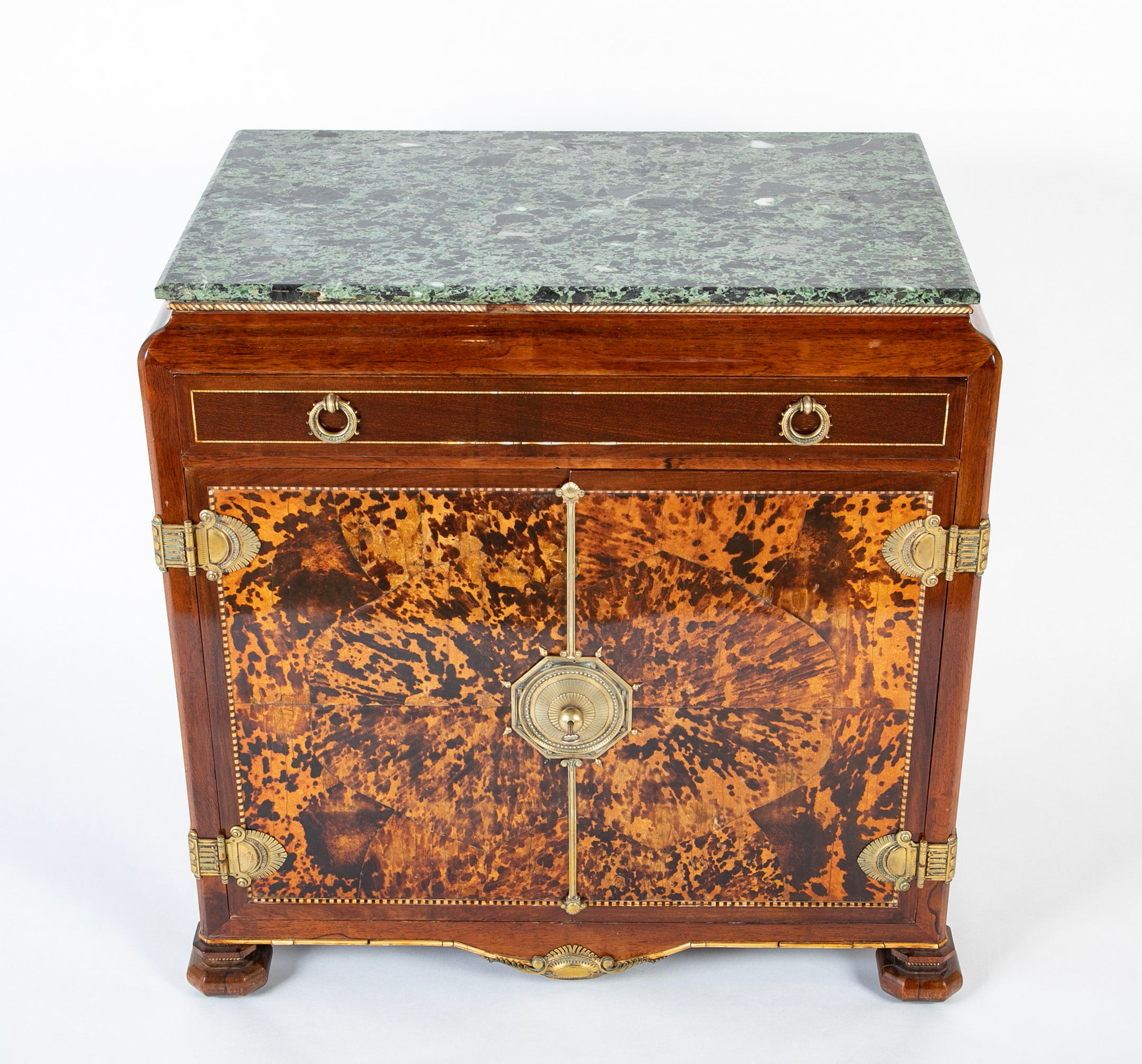 Continental Faux Tortoise & Bone Inlaid Cabinet