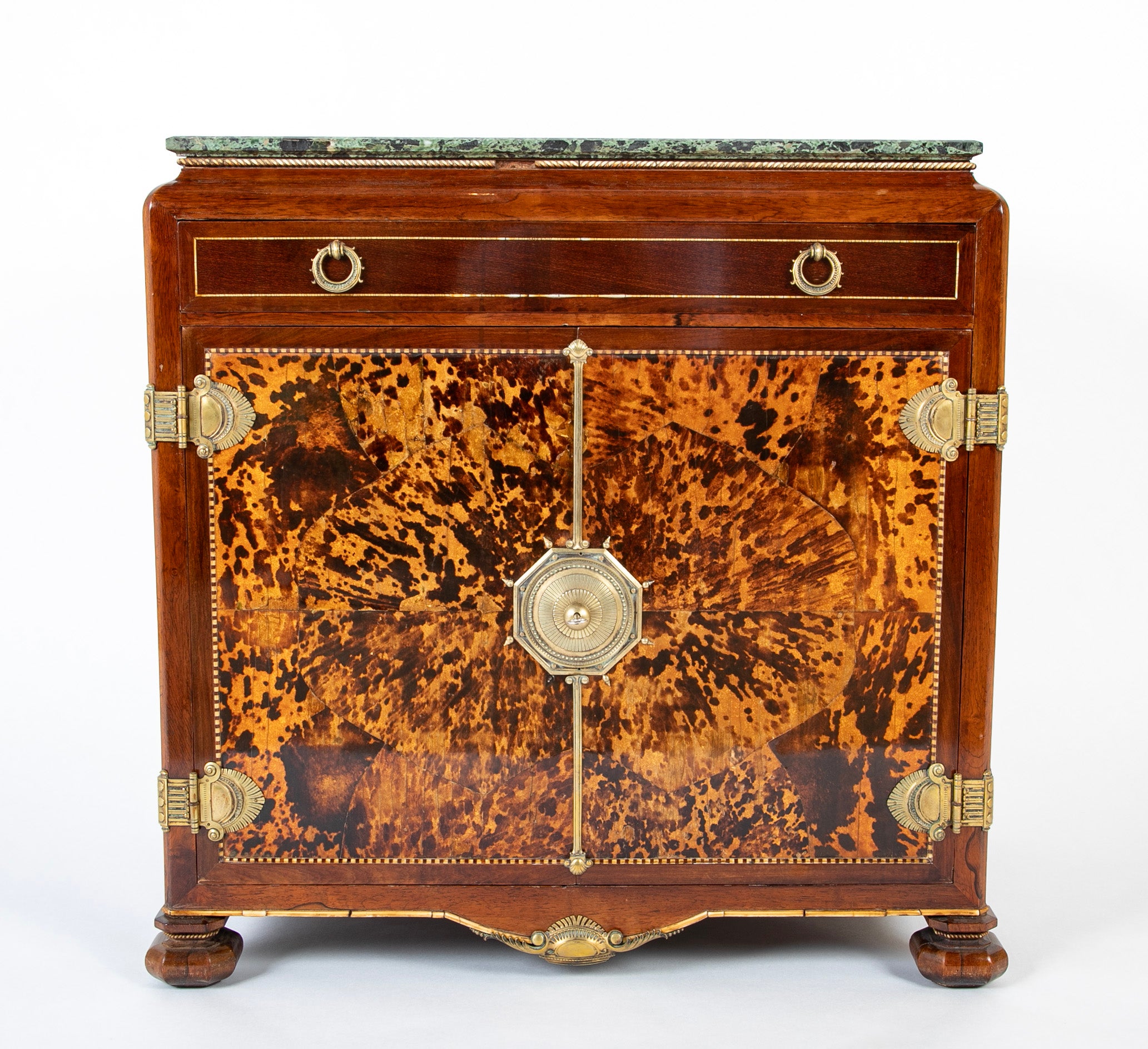 Continental Faux Tortoise & Bone Inlaid Cabinet