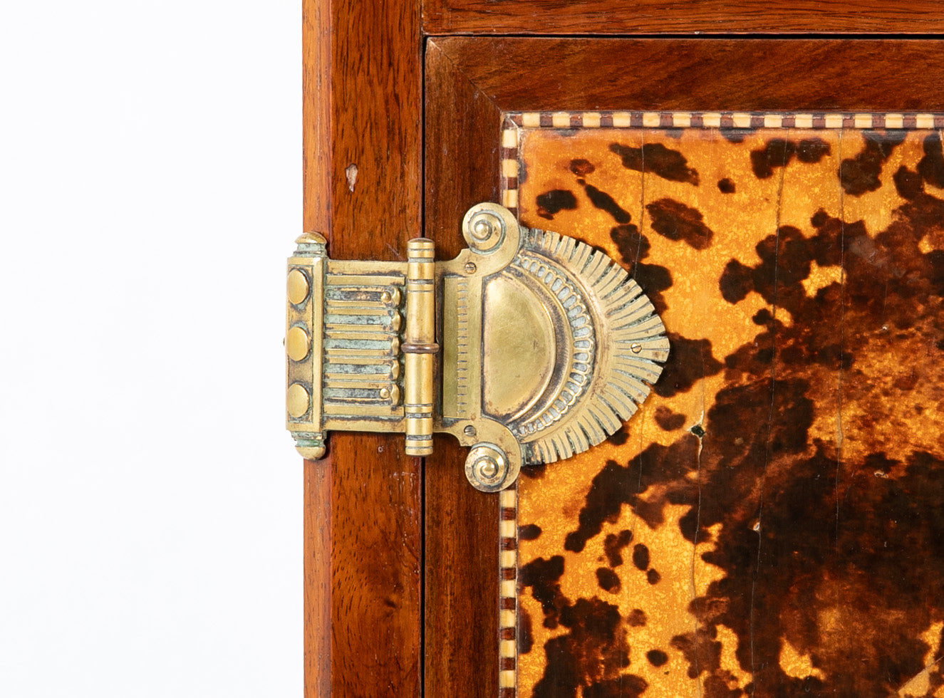 Continental Faux Tortoise & Bone Inlaid Cabinet