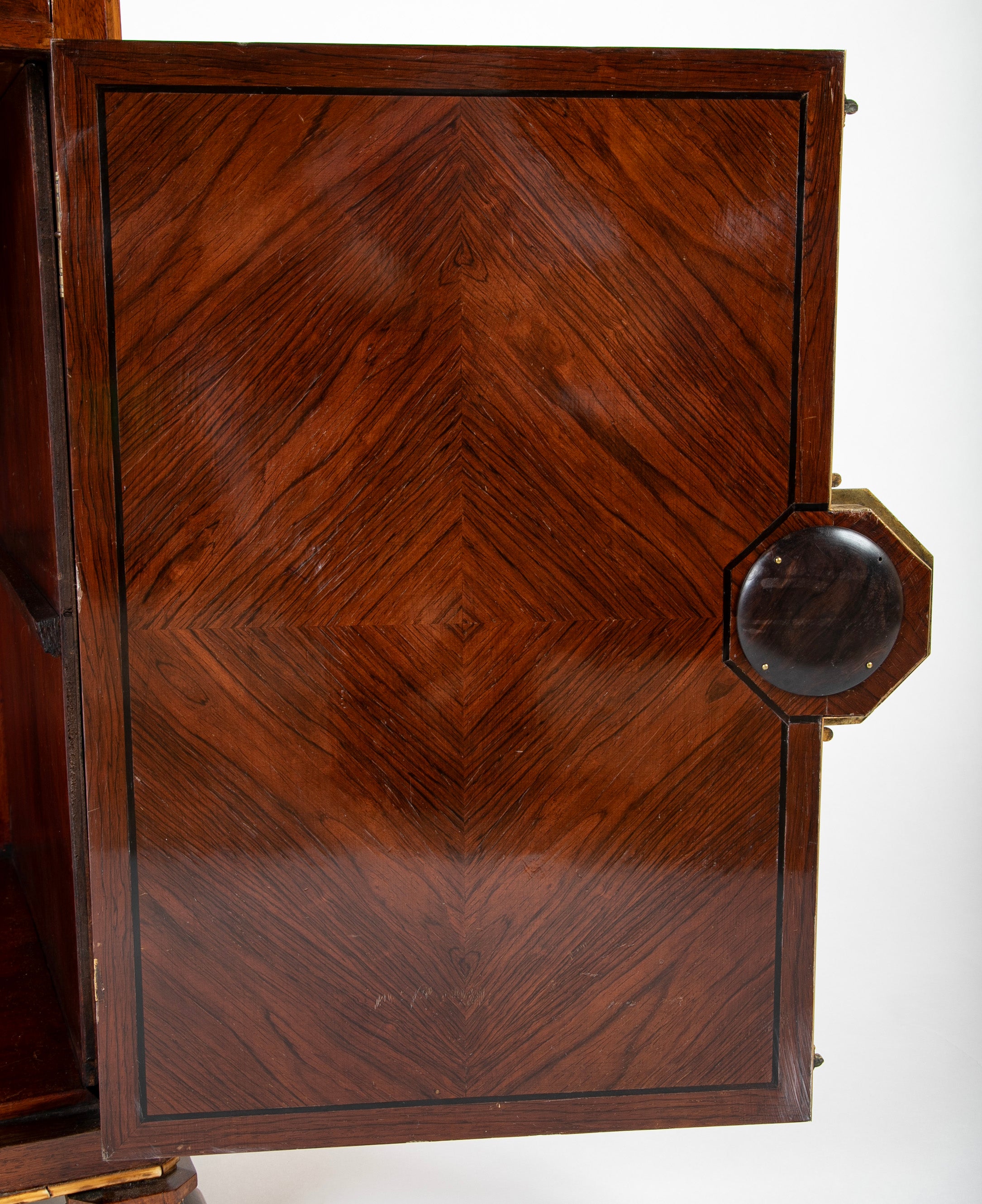 Continental Faux Tortoise & Bone Inlaid Cabinet