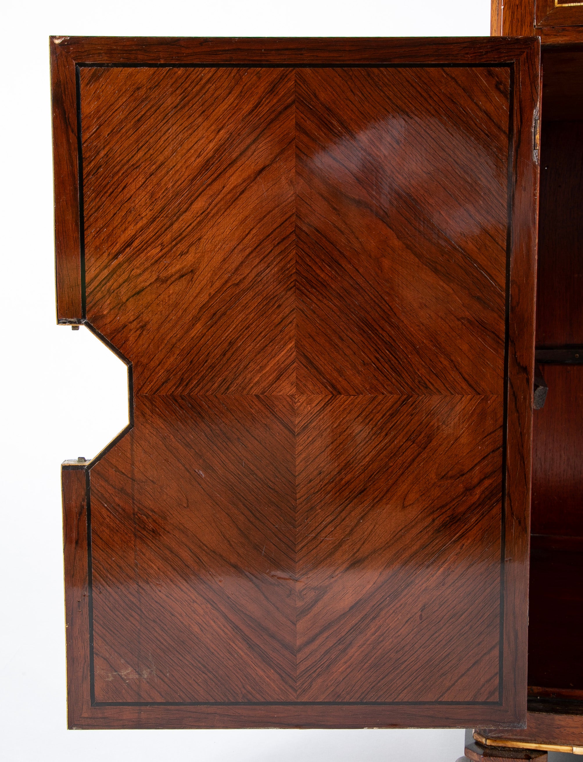 Continental Faux Tortoise & Bone Inlaid Cabinet
