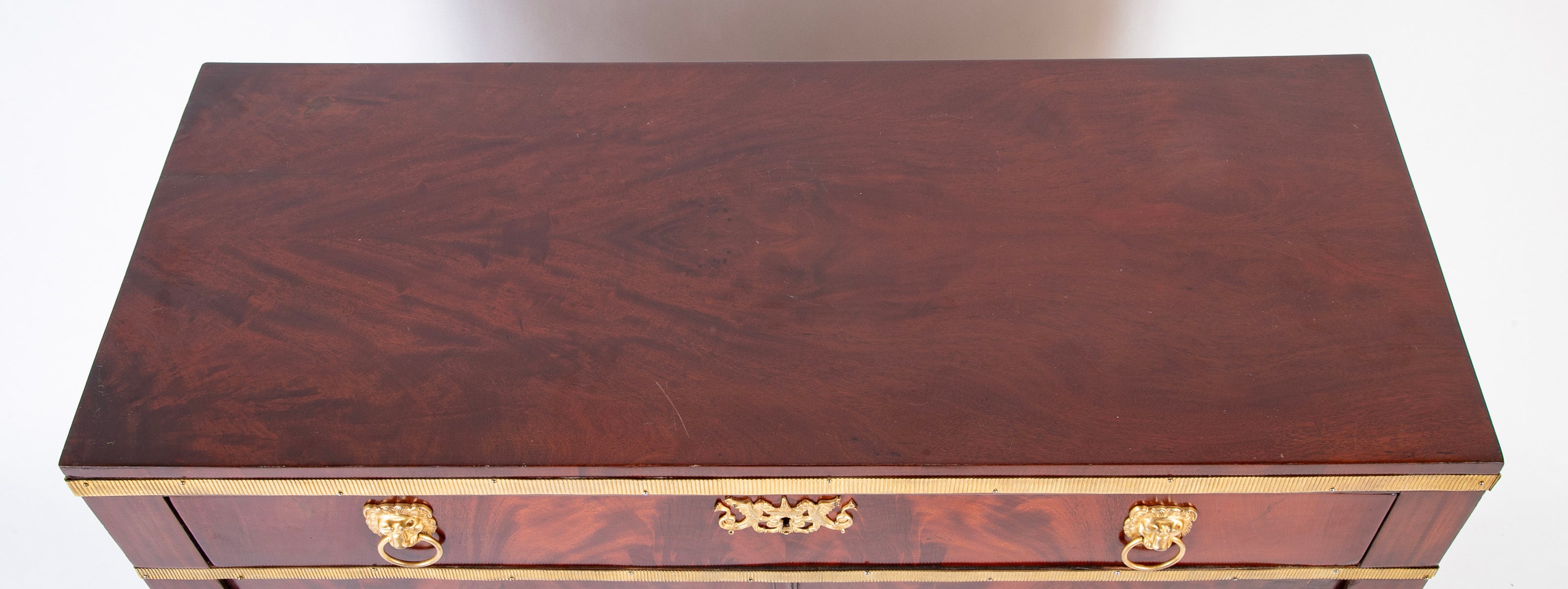 Empire Style Baltic Neoclassical Mahogany Cabinet