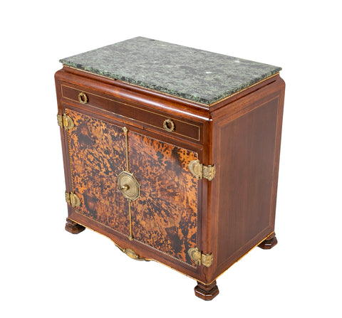 Continental Faux Tortoise & Bone Inlaid Cabinet