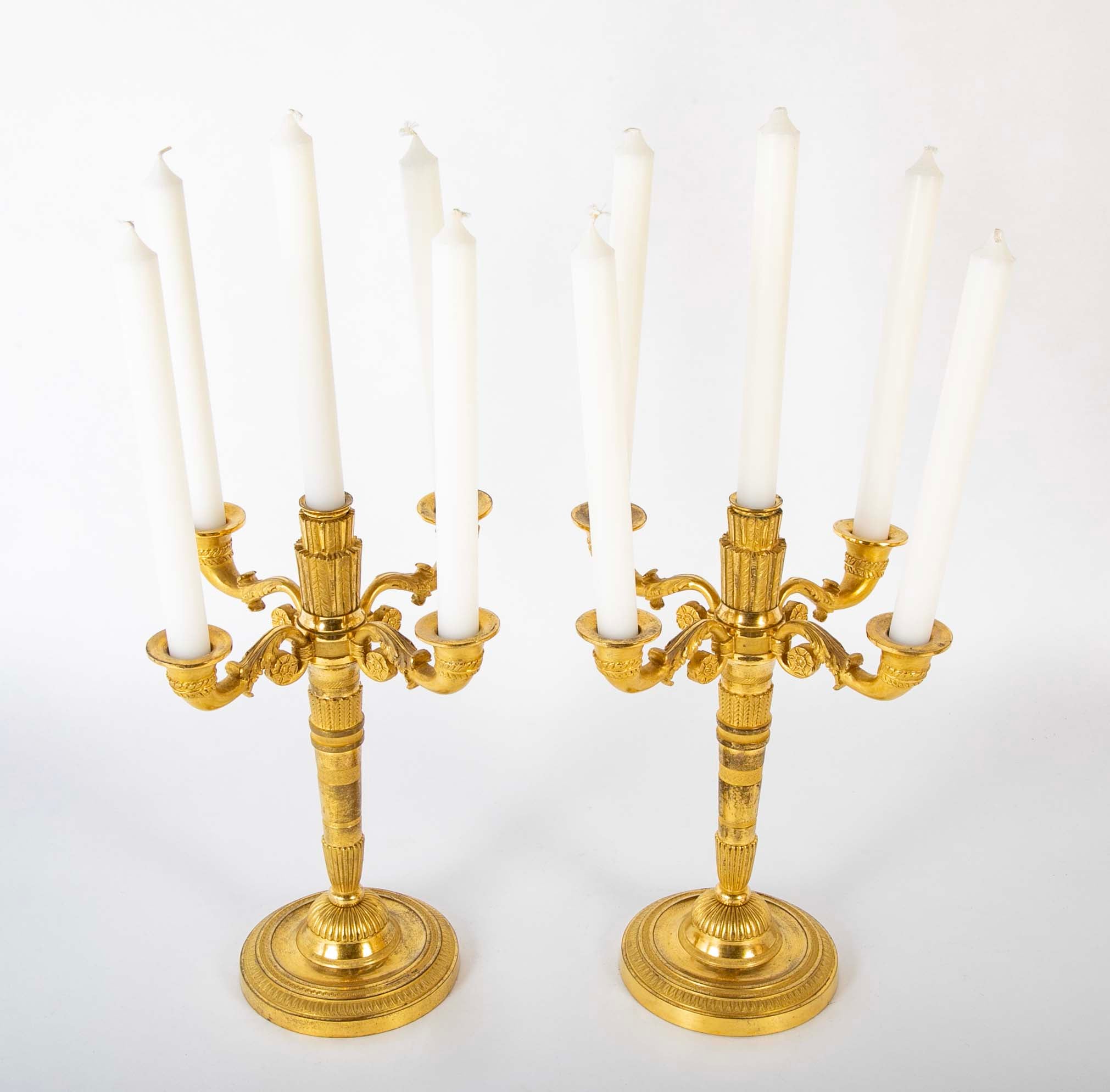 Early 19th Century French D'ore Four Arm Candelabra