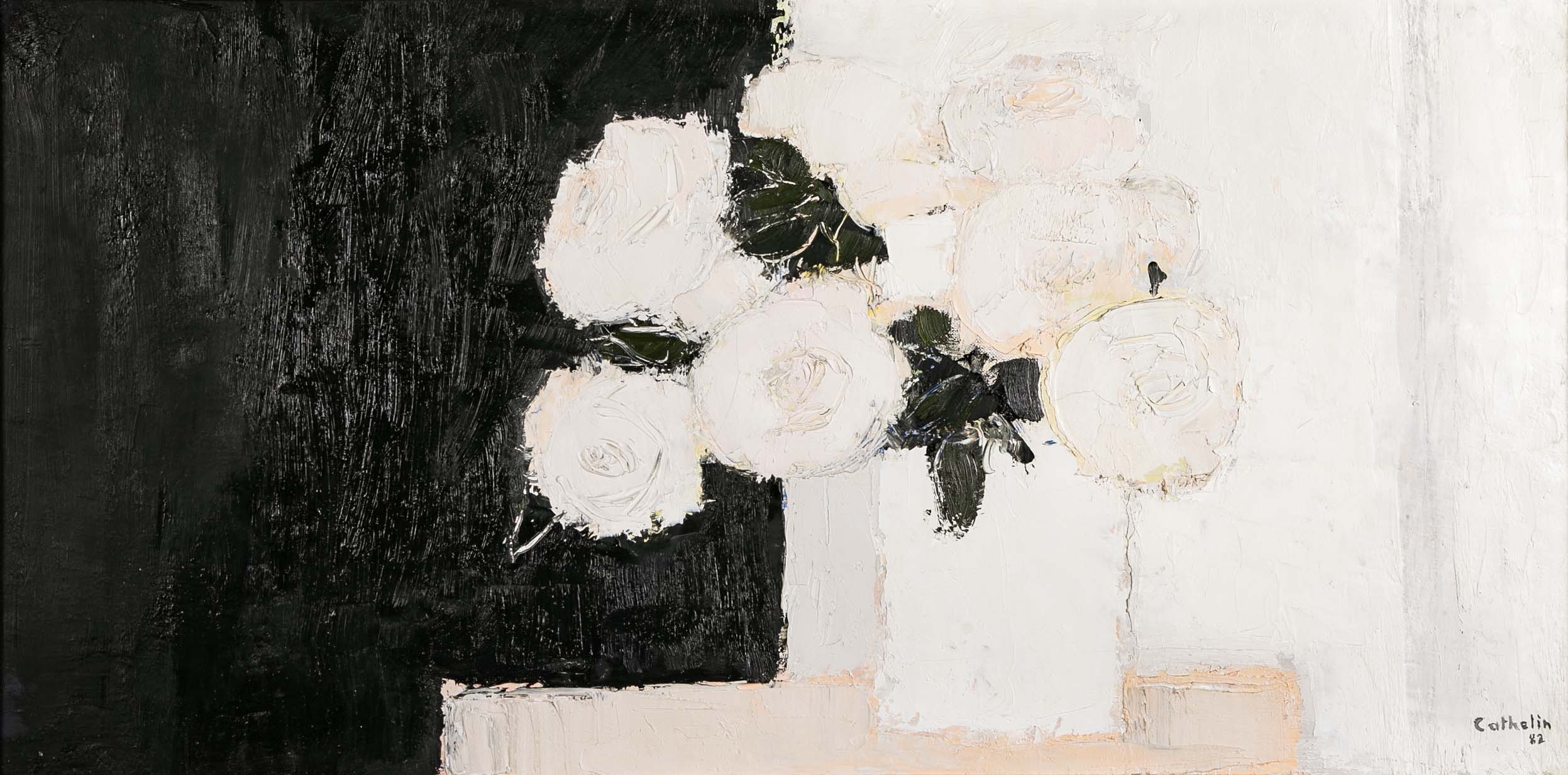 "Bouquet De Roses" by Bernard Cathelin