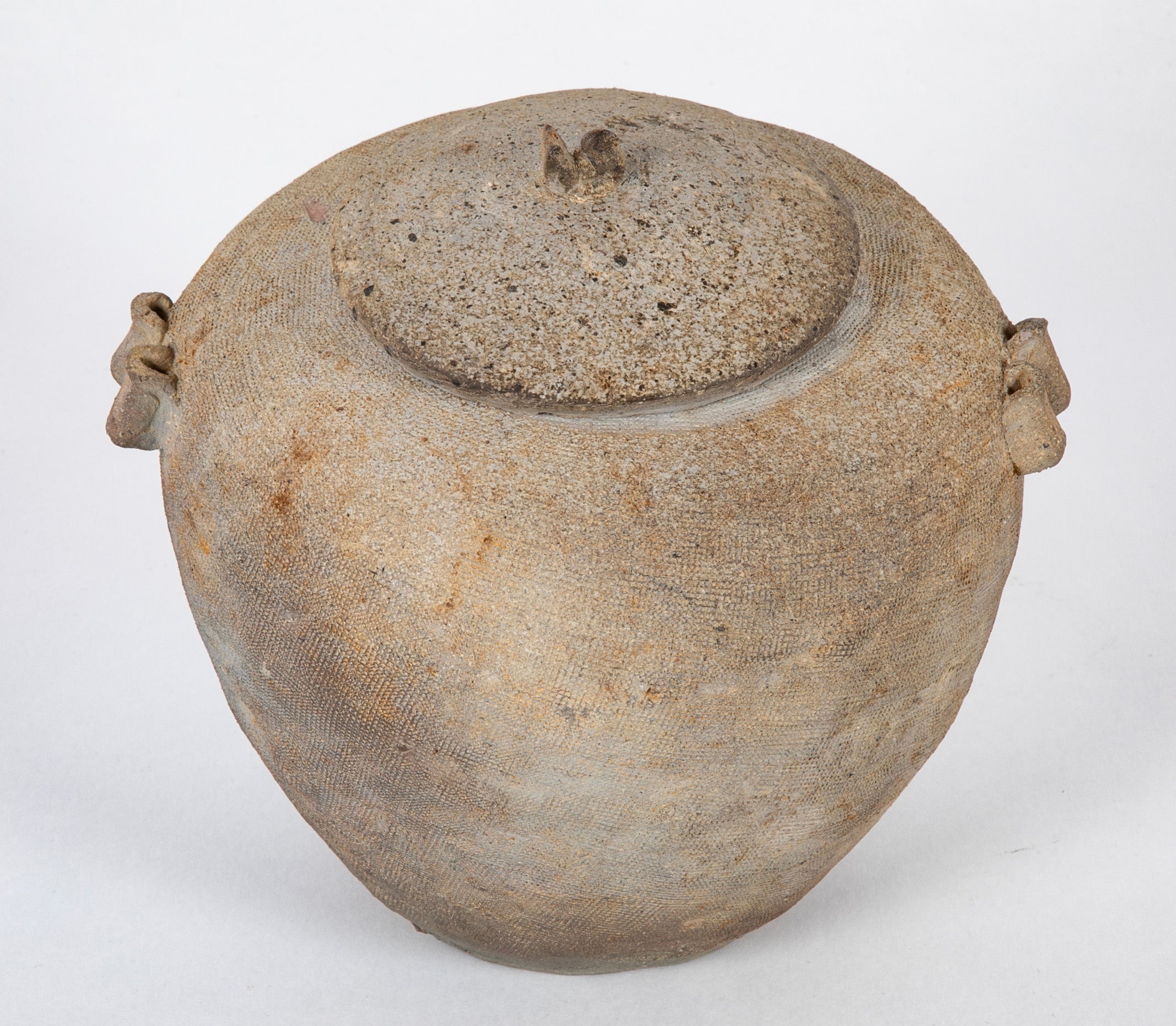 Chinese "Warring States Period" Covered Pottery Jar