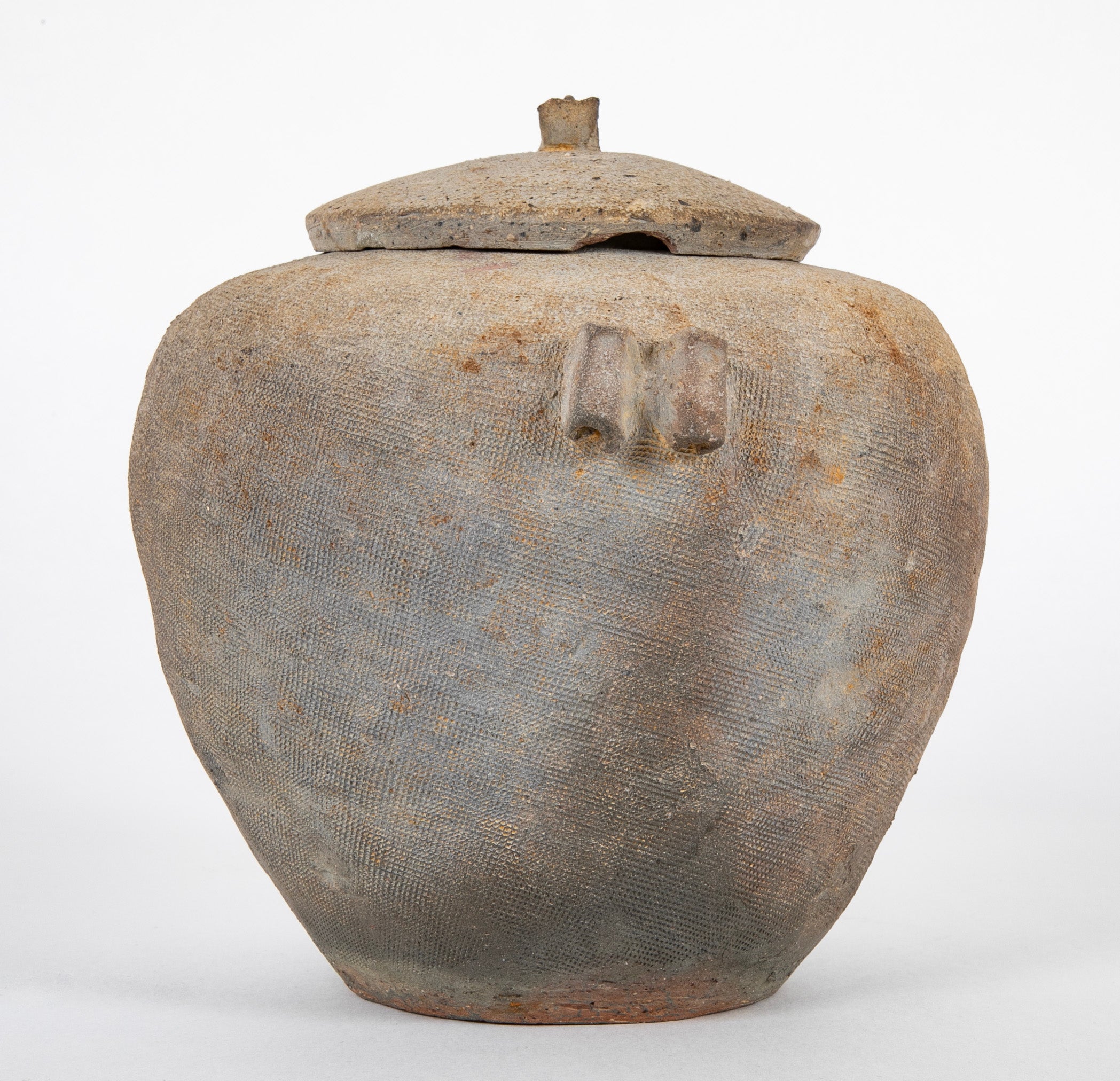 Chinese "Warring States Period" Covered Pottery Jar