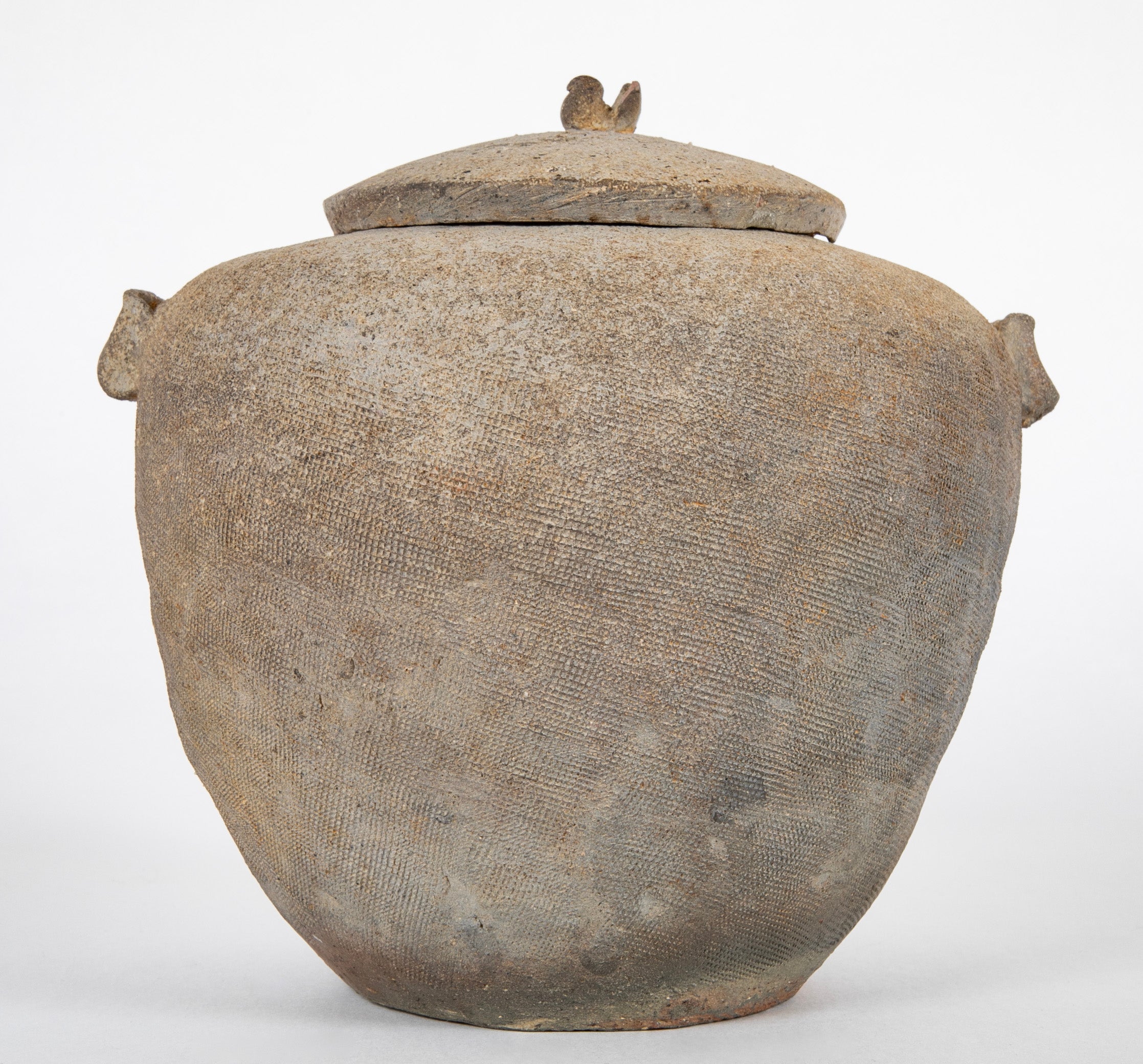Chinese "Warring States Period" Covered Pottery Jar