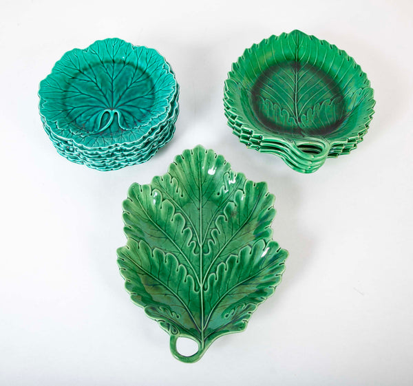 Set of 13 Assorted Majolica Plates – Avery & Dash Collections