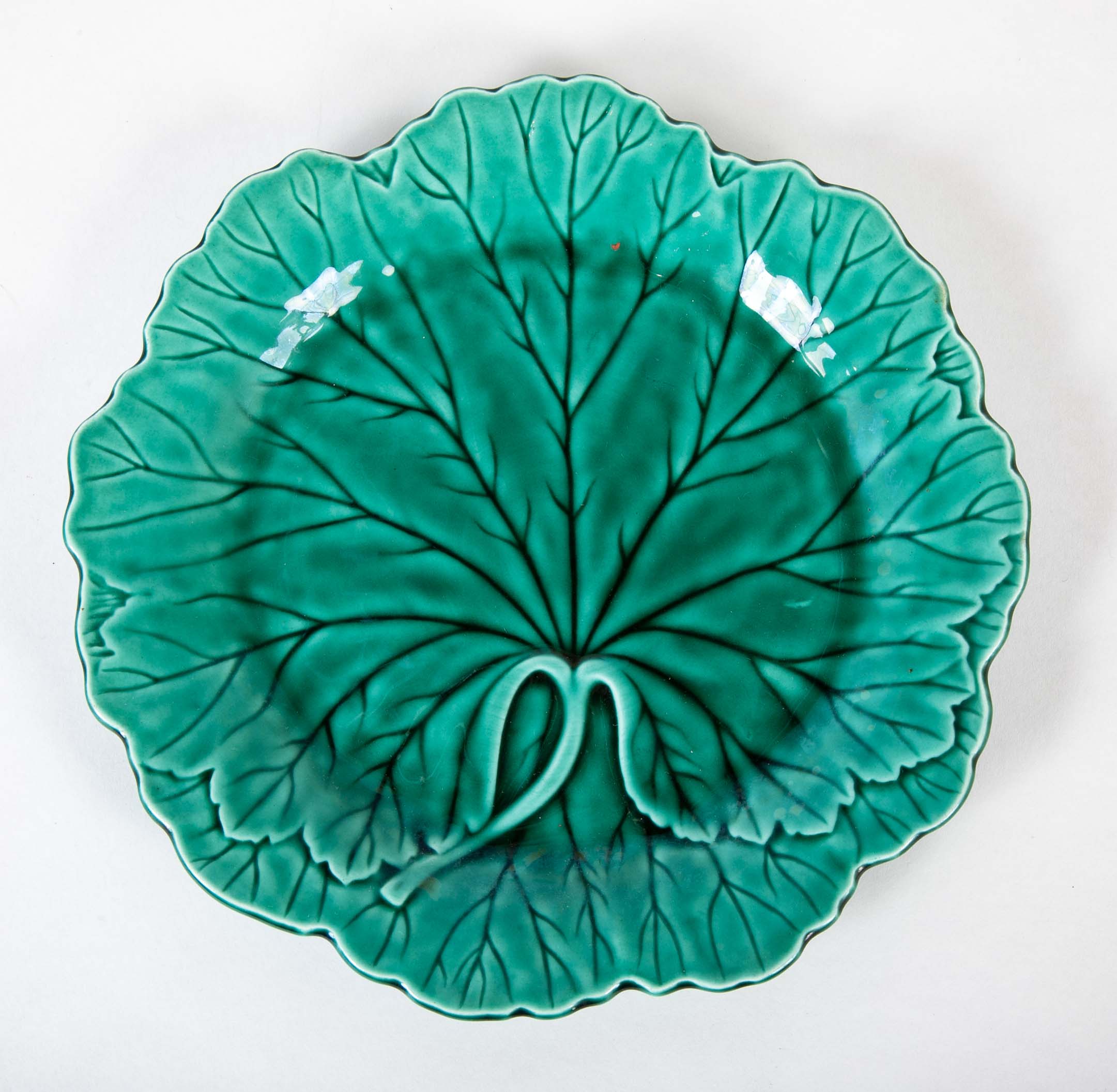 Set of 13 Assorted Majolica Plates