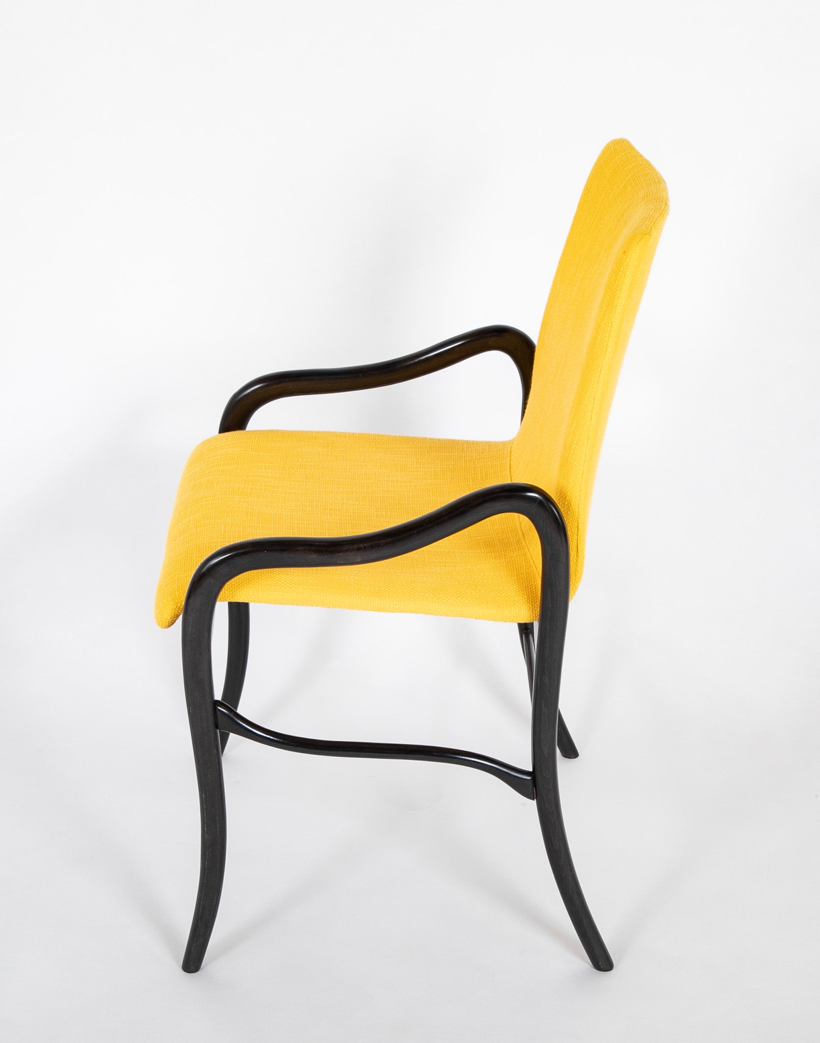 A Set of 8 Sculptural Italian Dining Chairs Attributed to Malatesta & Mason