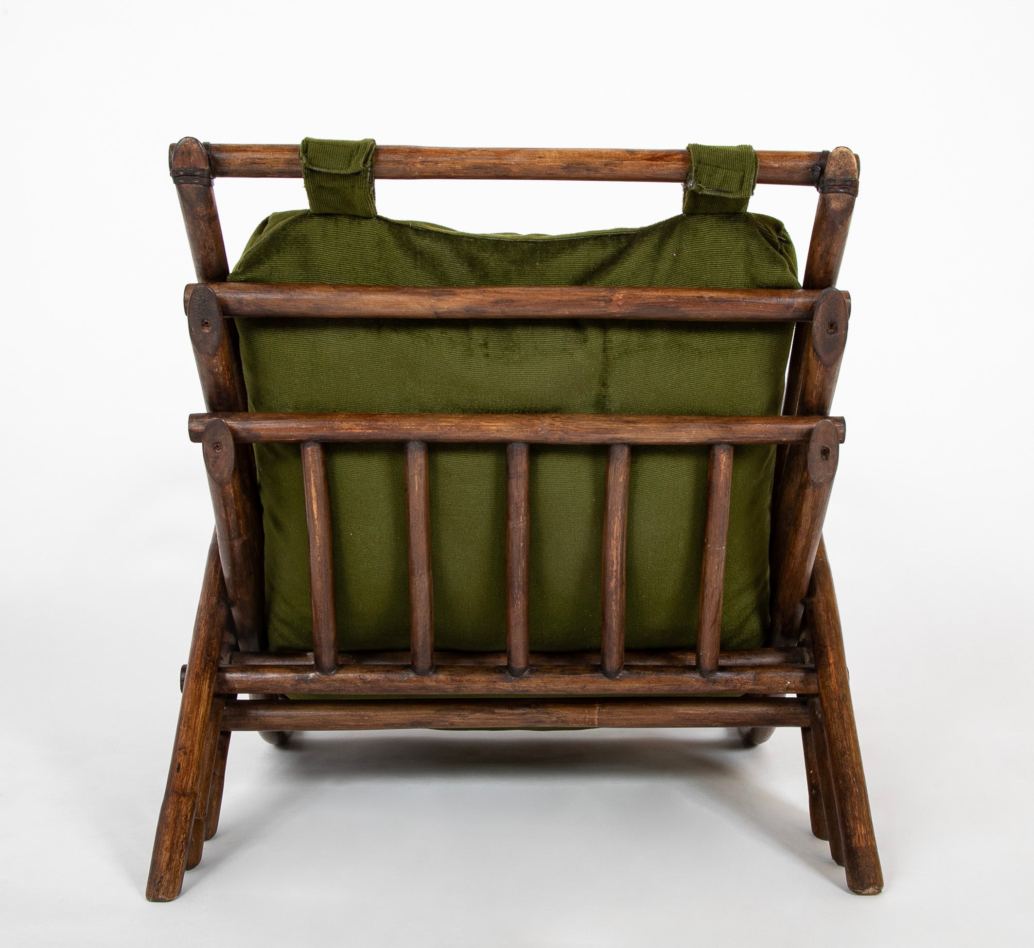 Pair of French Armchairs Having Triple Bent Bamboo Back & Arms
