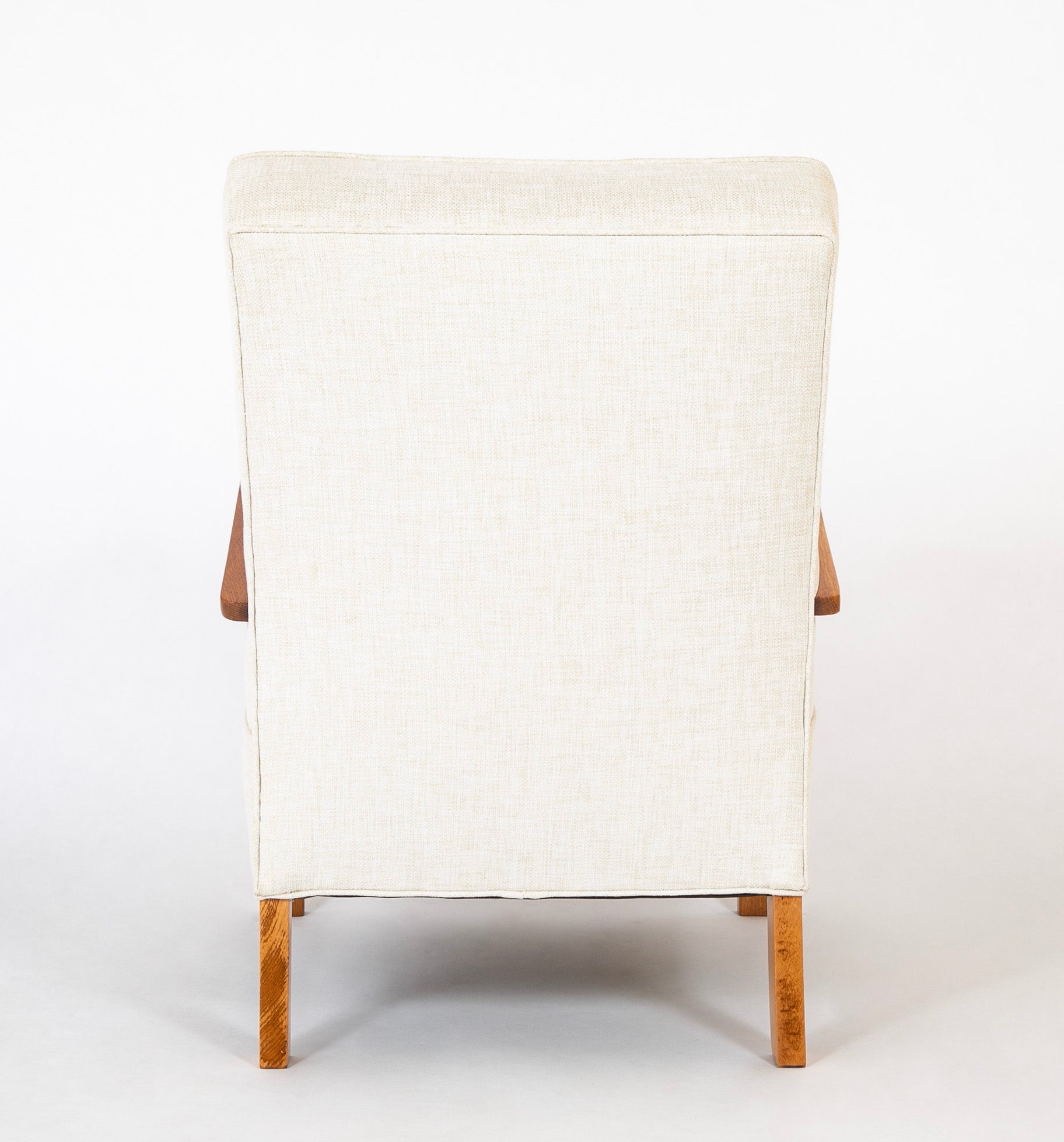 Pair of Open Arm Chairs Manufactured by Fritz Hansen, Denmark