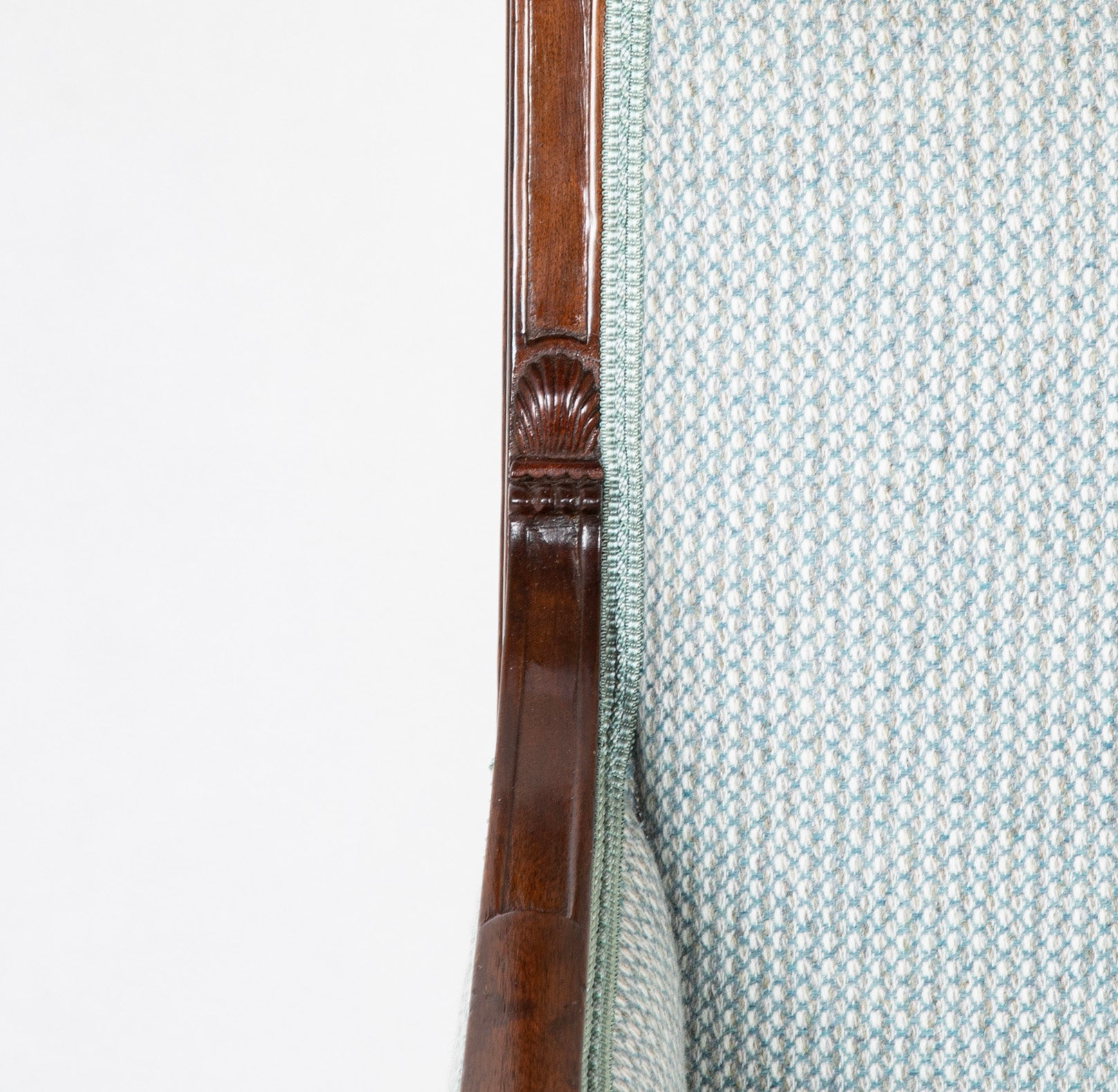 18th Century French Directoire Mahogany Armchair Stamped 'De May / Rue de Clery'