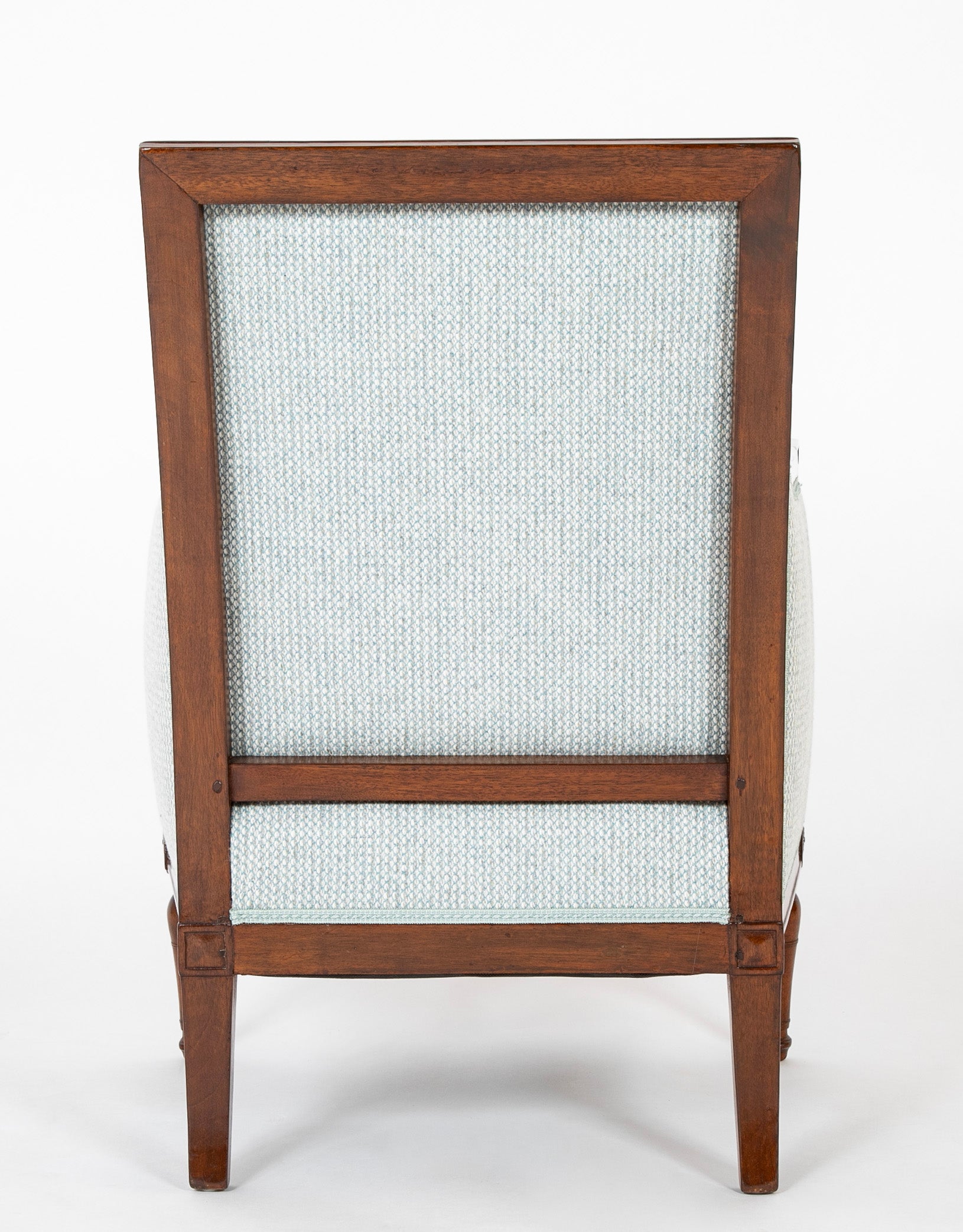 18th Century French Directoire Mahogany Armchair Stamped 'De May / Rue de Clery'