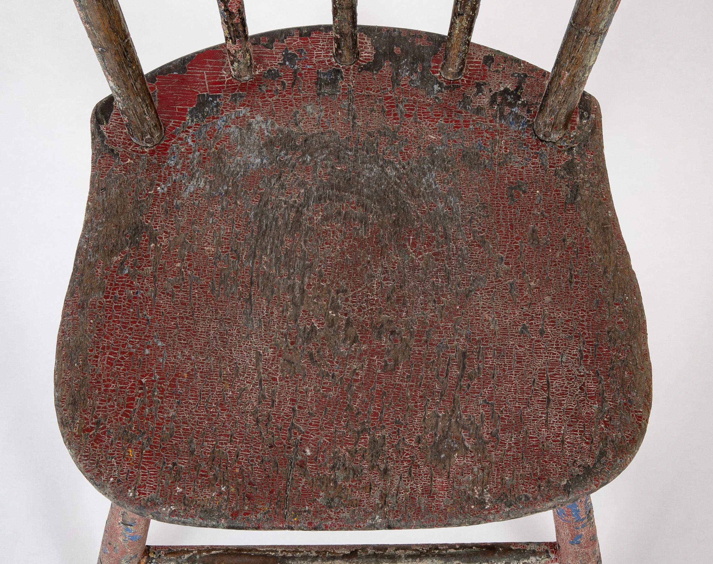 A 19th Century "Chippy Chair" of Painted Wood
