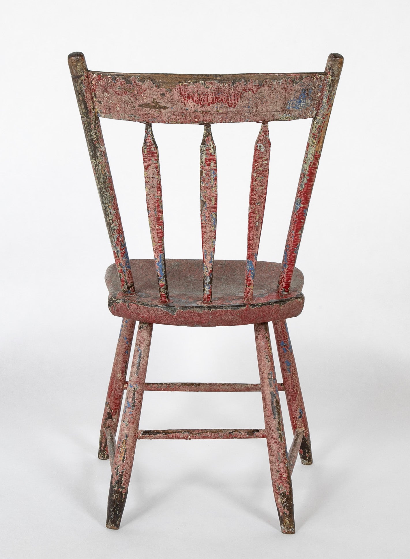 A 19th Century "Chippy Chair" of Painted Wood