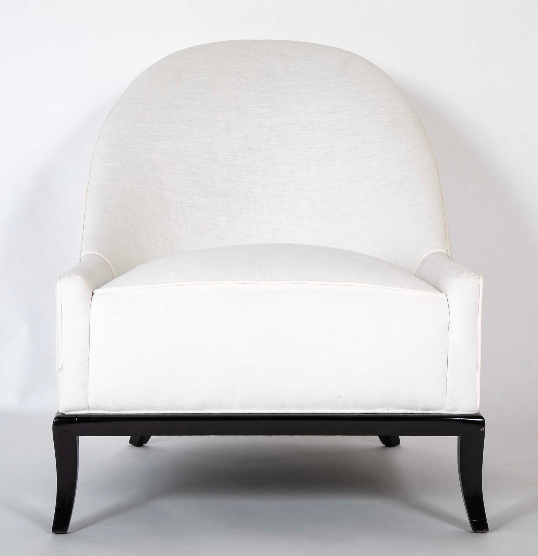 A T.H. Robsjohn-Gibbings for Widdicomb Chair and Ottoman