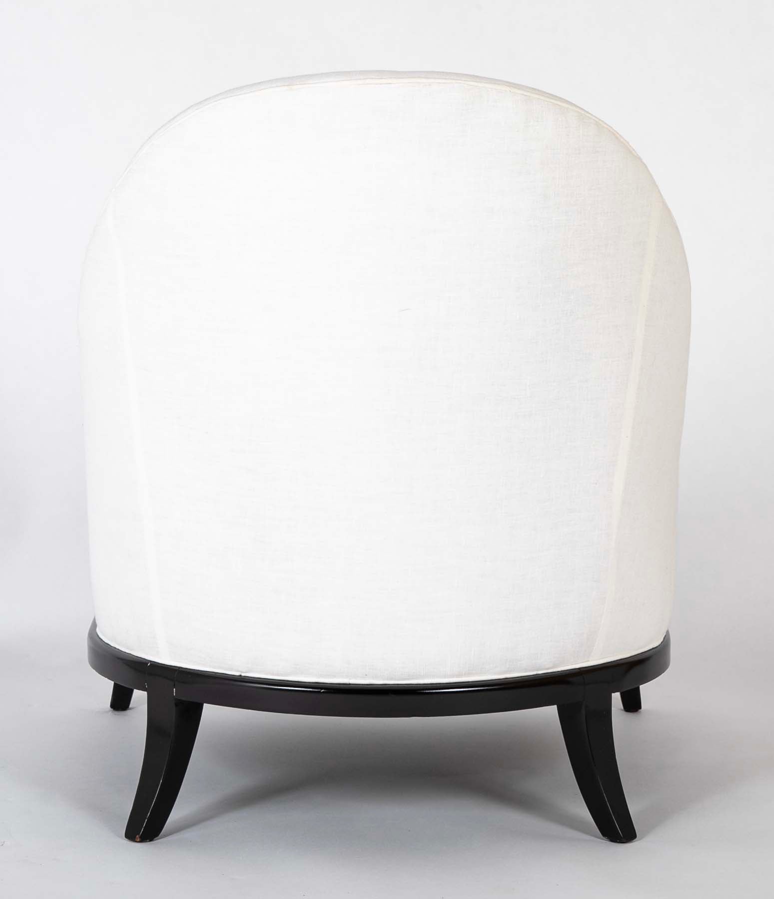 A T.H. Robsjohn-Gibbings for Widdicomb Chair and Ottoman
