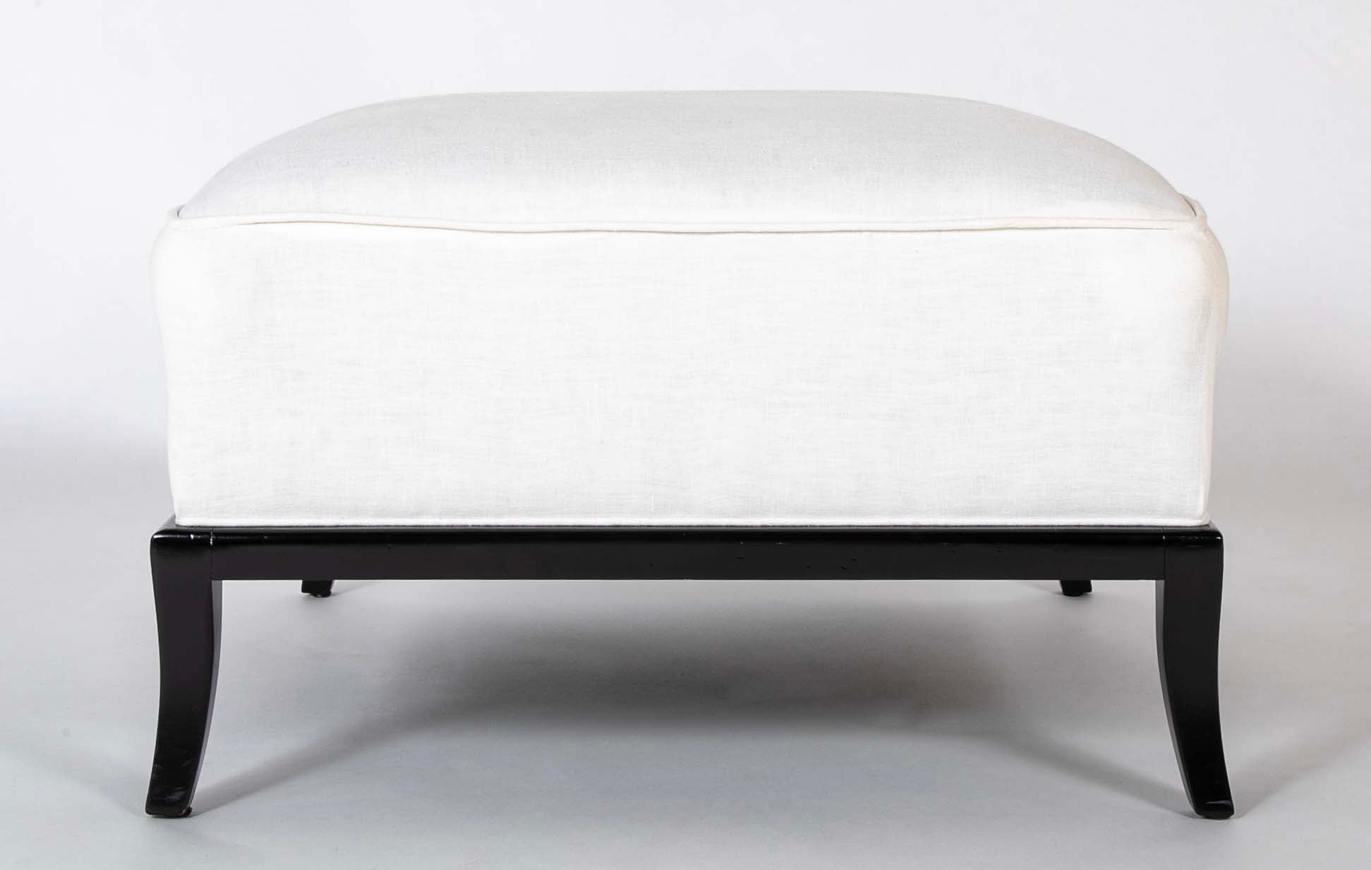 A T.H. Robsjohn-Gibbings for Widdicomb Chair and Ottoman