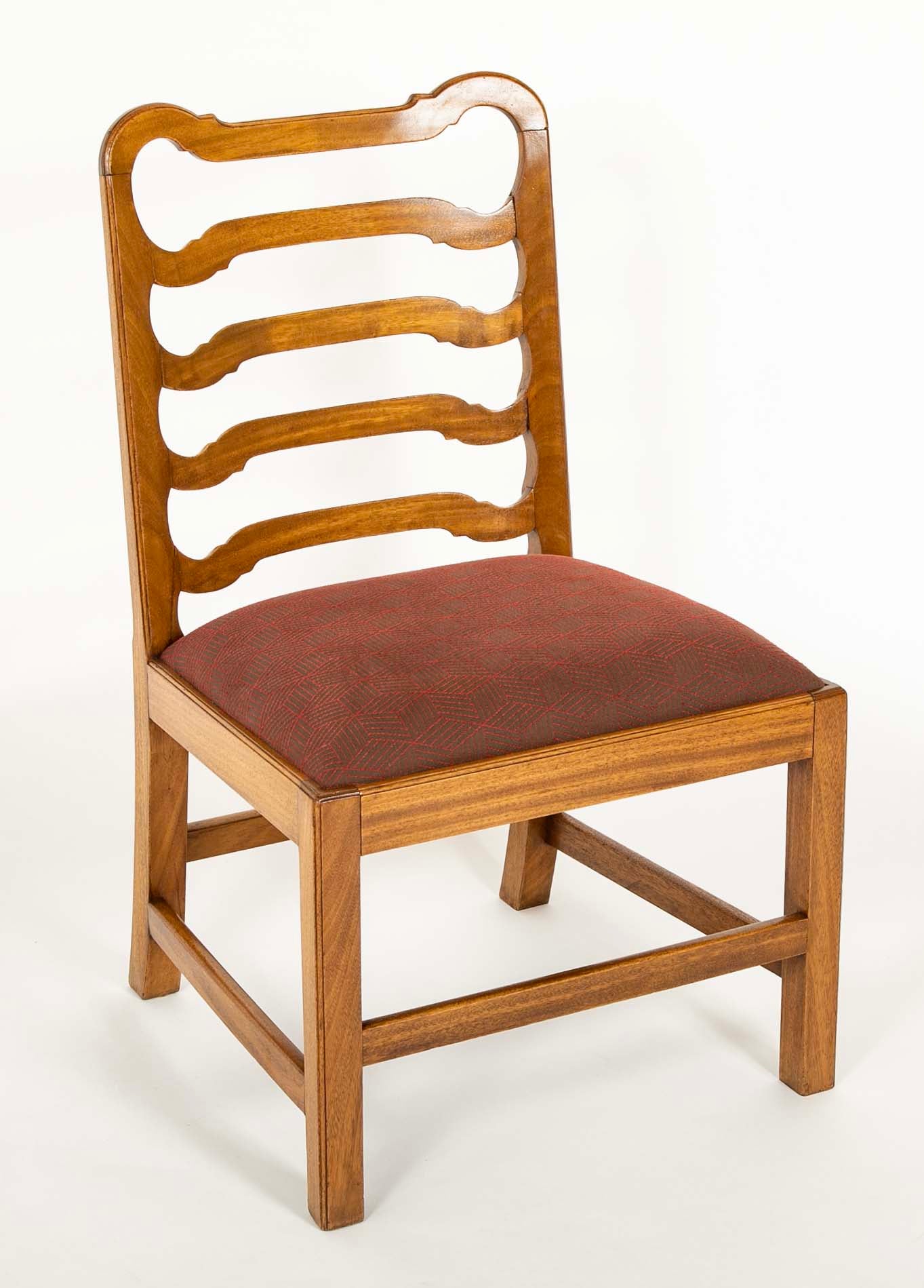 Set of 6 Oak Ladderback Chairs by Whytock & Reid of Edinburgh