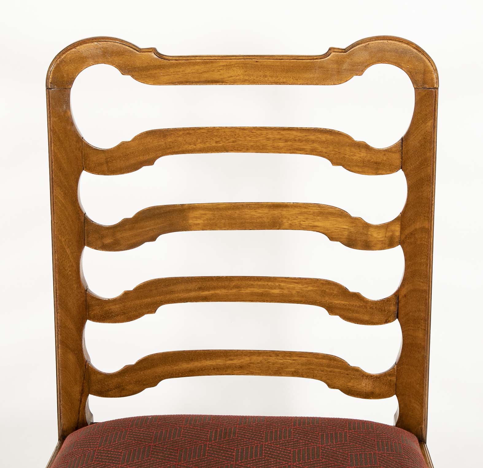 Set of 6 Oak Ladderback Chairs by Whytock & Reid of Edinburgh