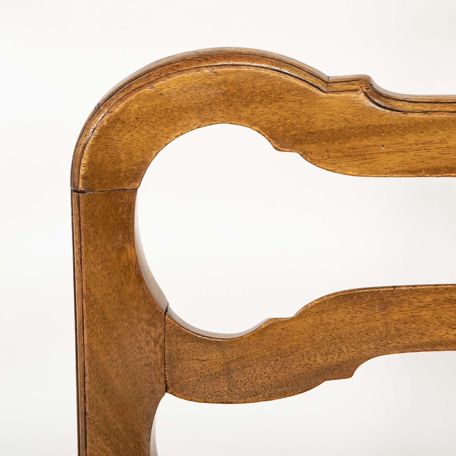 Set of 6 Oak Ladderback Chairs by Whytock & Reid of Edinburgh