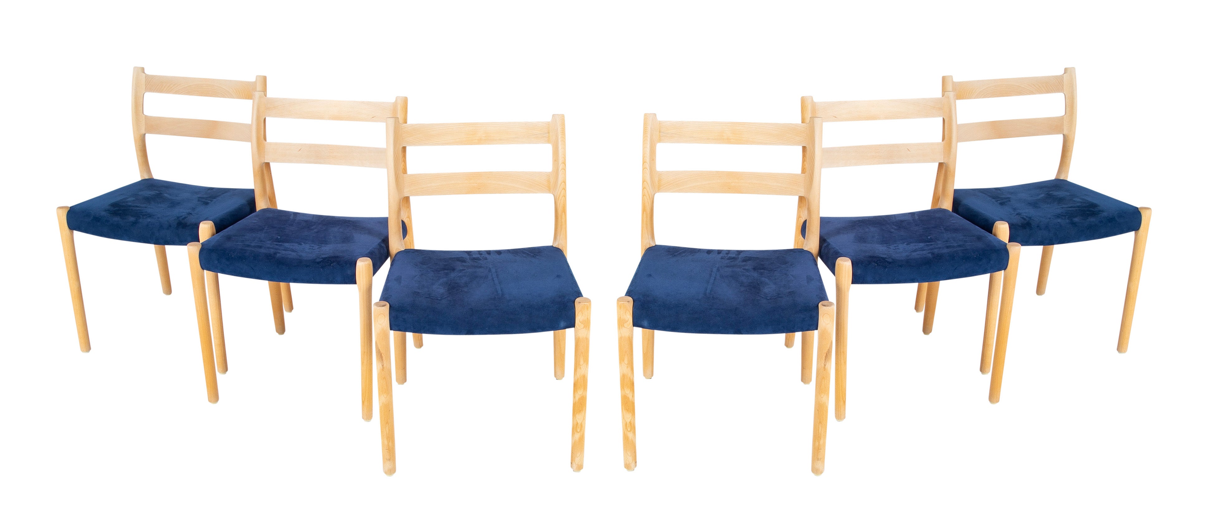 Set of Six Niels Moller Beech Dining Chairs