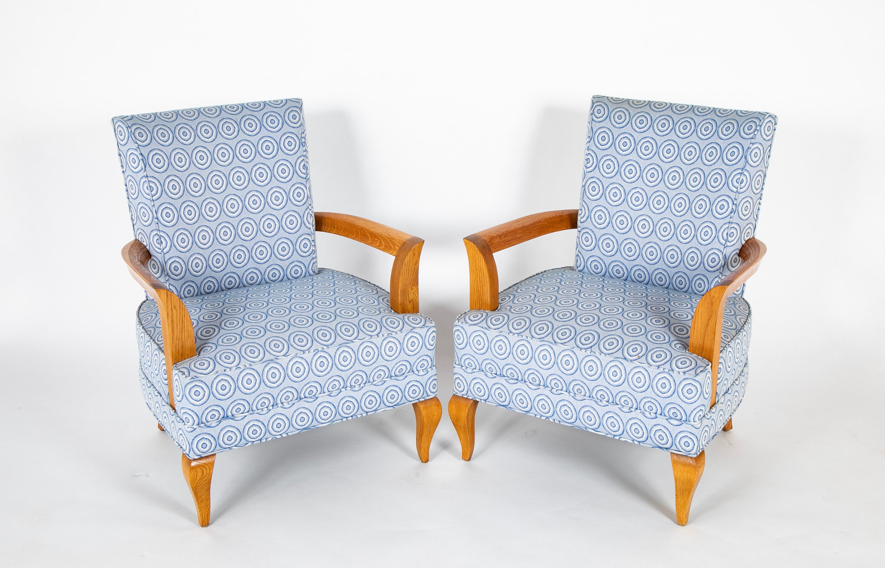 Pair of Mid-Century Jean Pascaud Armchairs
