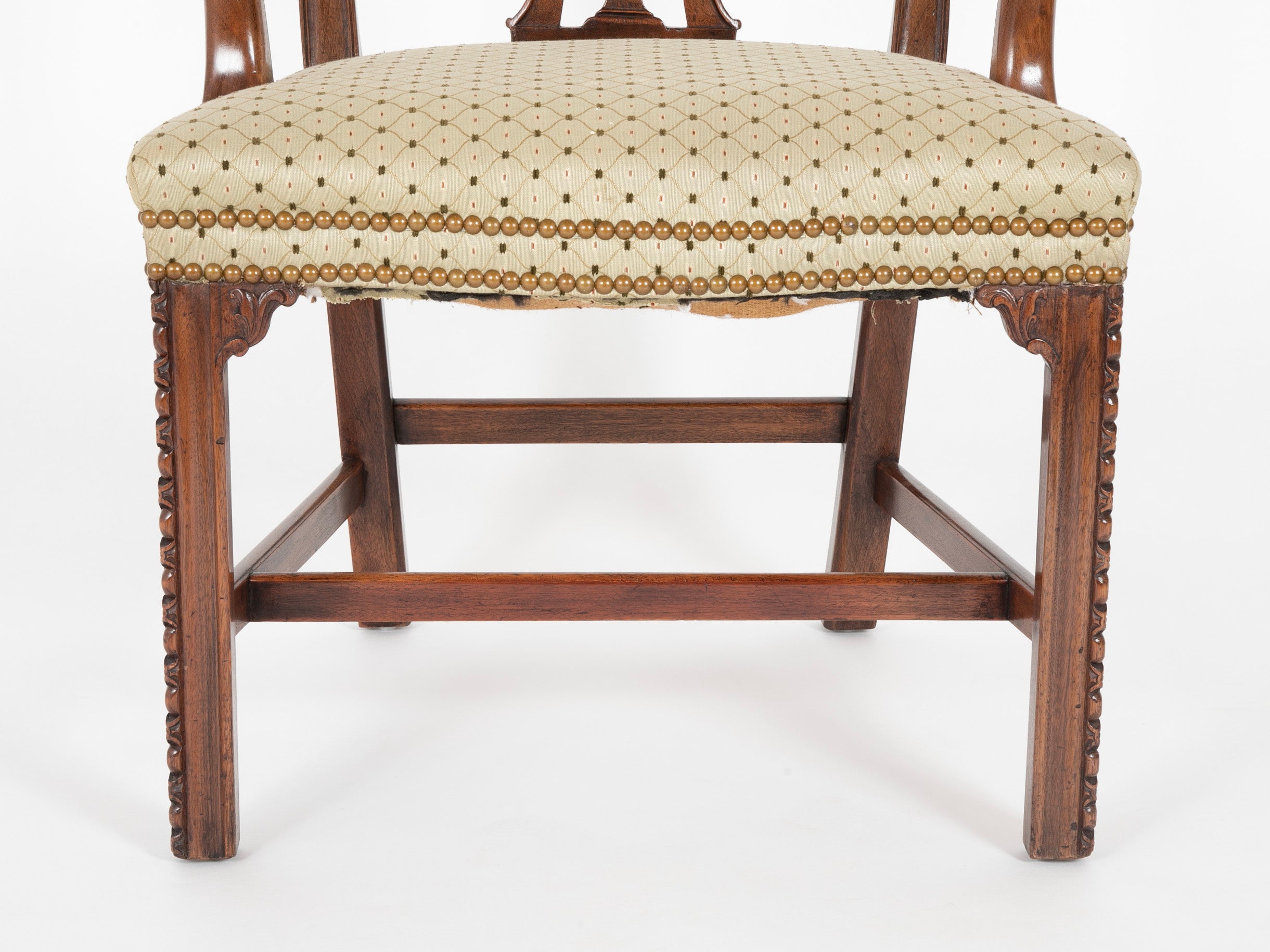 Set of Eight George III Mahogany Dining Chairs