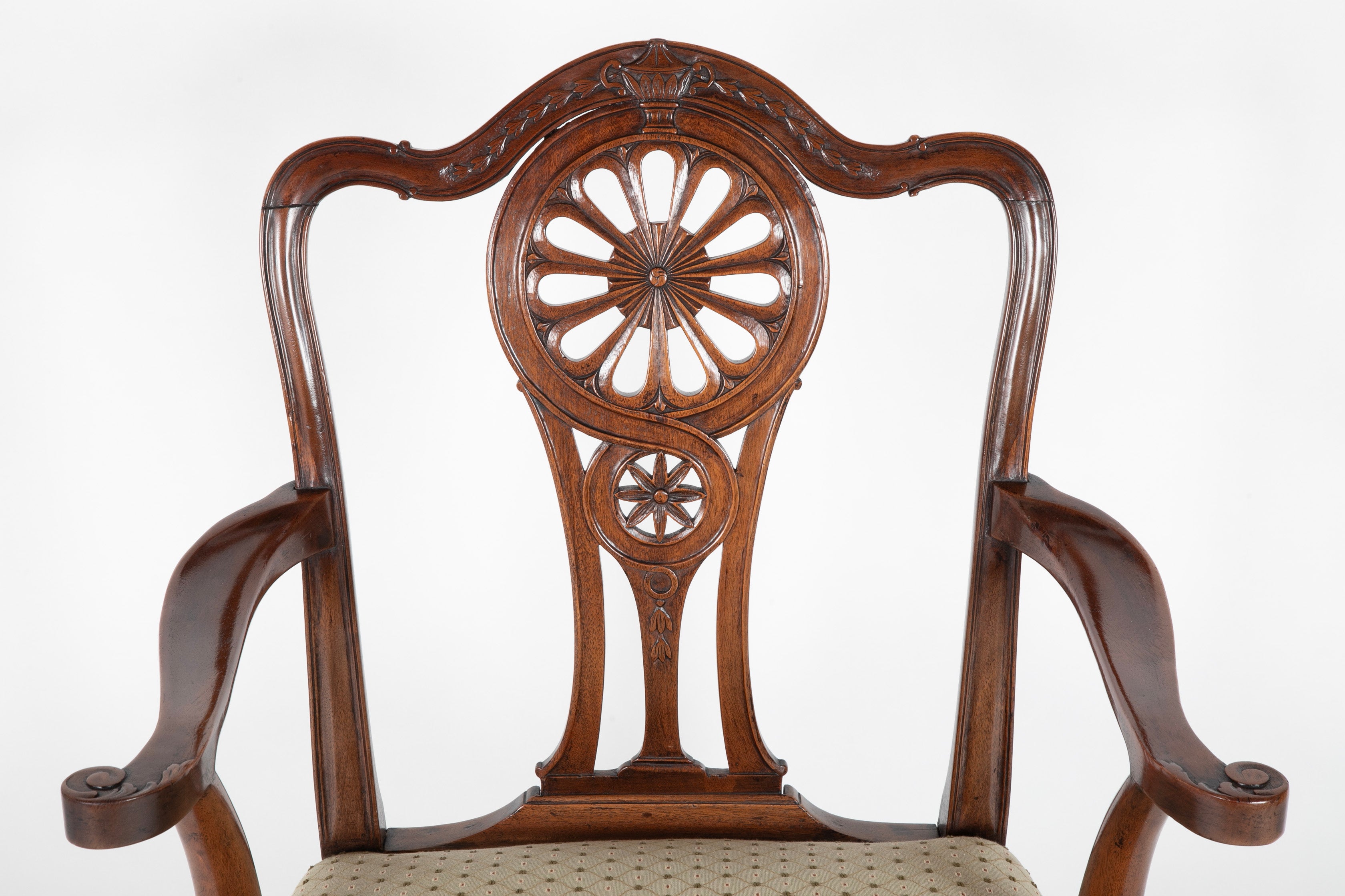 Set of Eight George III Mahogany Dining Chairs