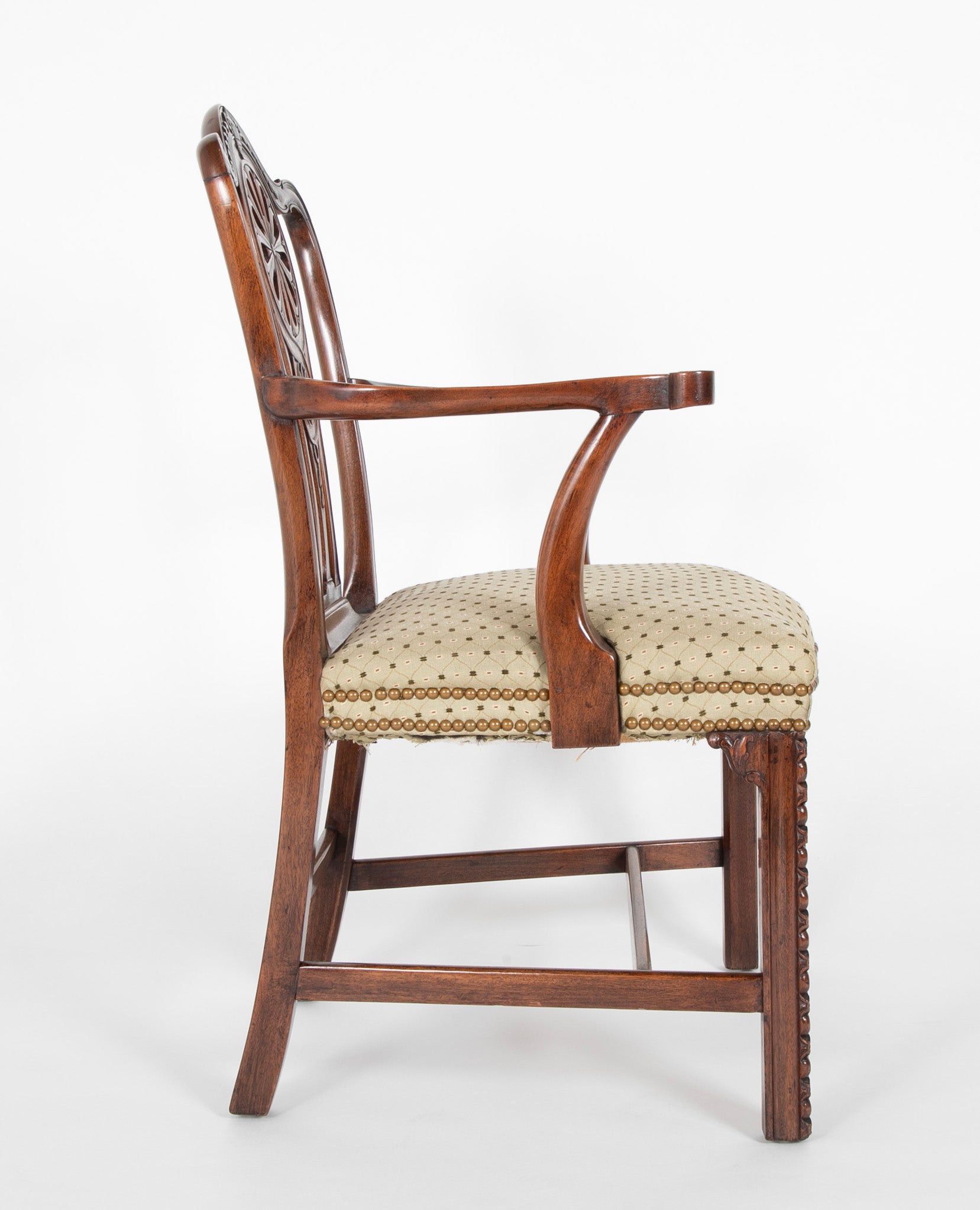 Set of Eight George III Mahogany Dining Chairs
