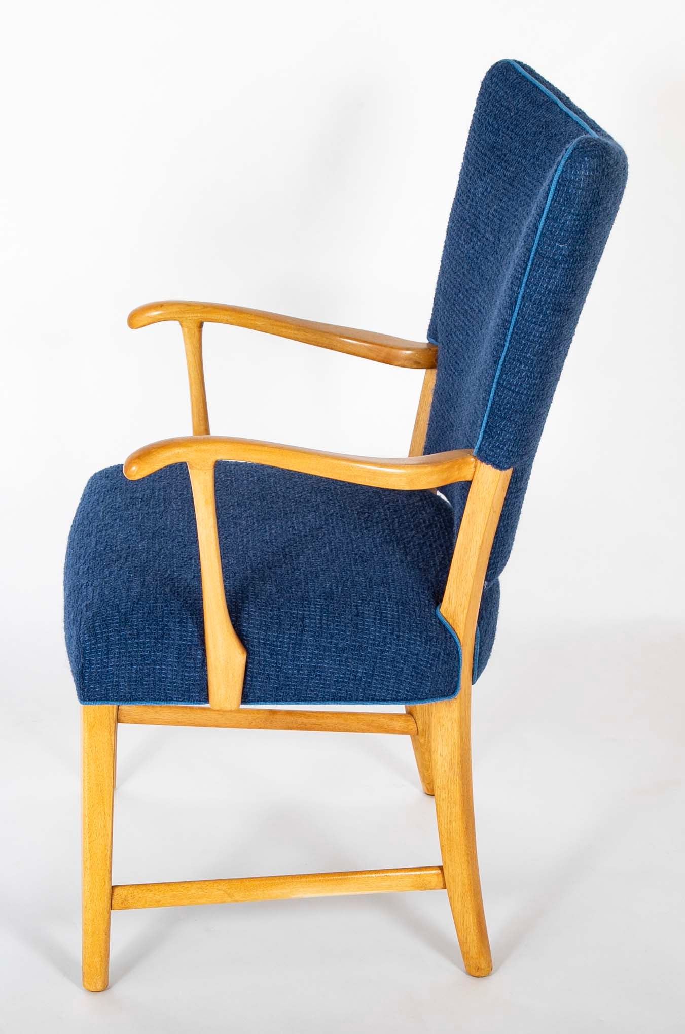 A Pair of Frits Henningsen Oak Armchairs