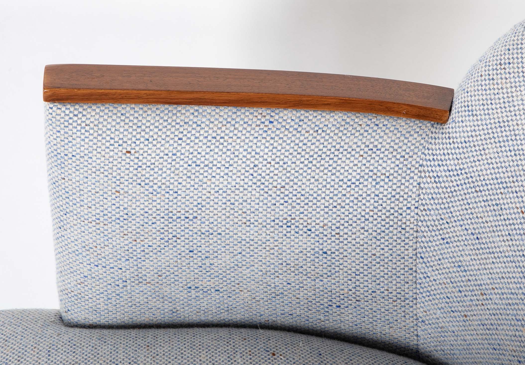 French Mahogany Arm Chair by Jean Pascaud
