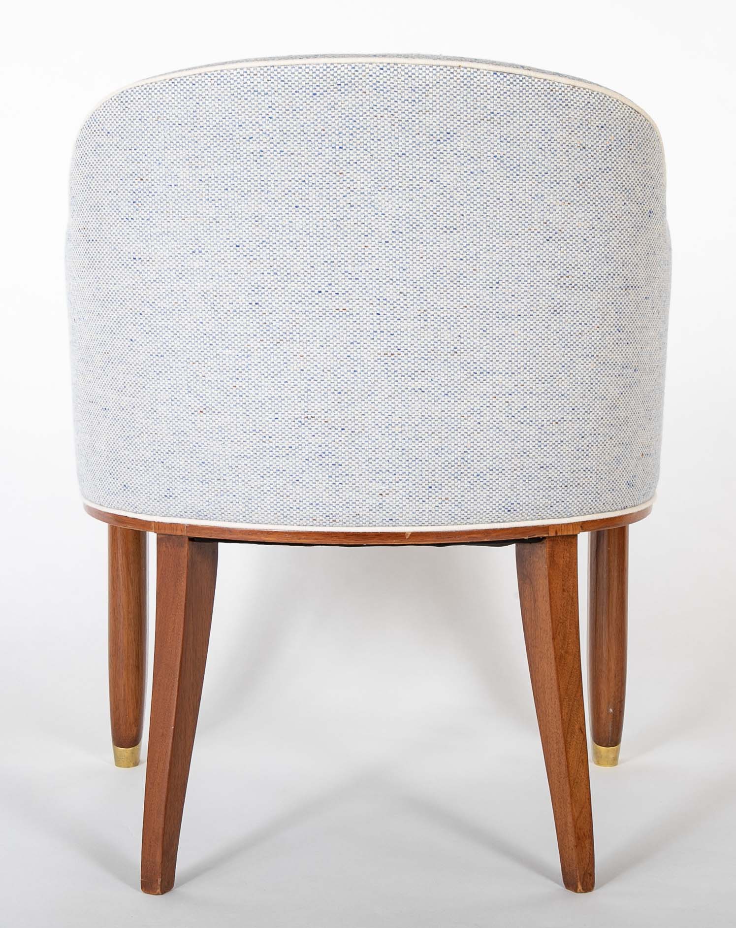 French Mahogany Arm Chair by Jean Pascaud