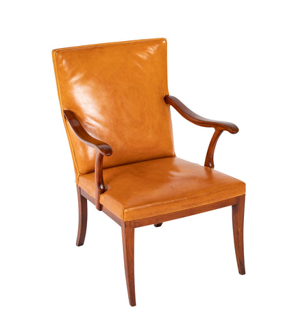 Fritz Henningsen Stained Beech Frame Easy Chair