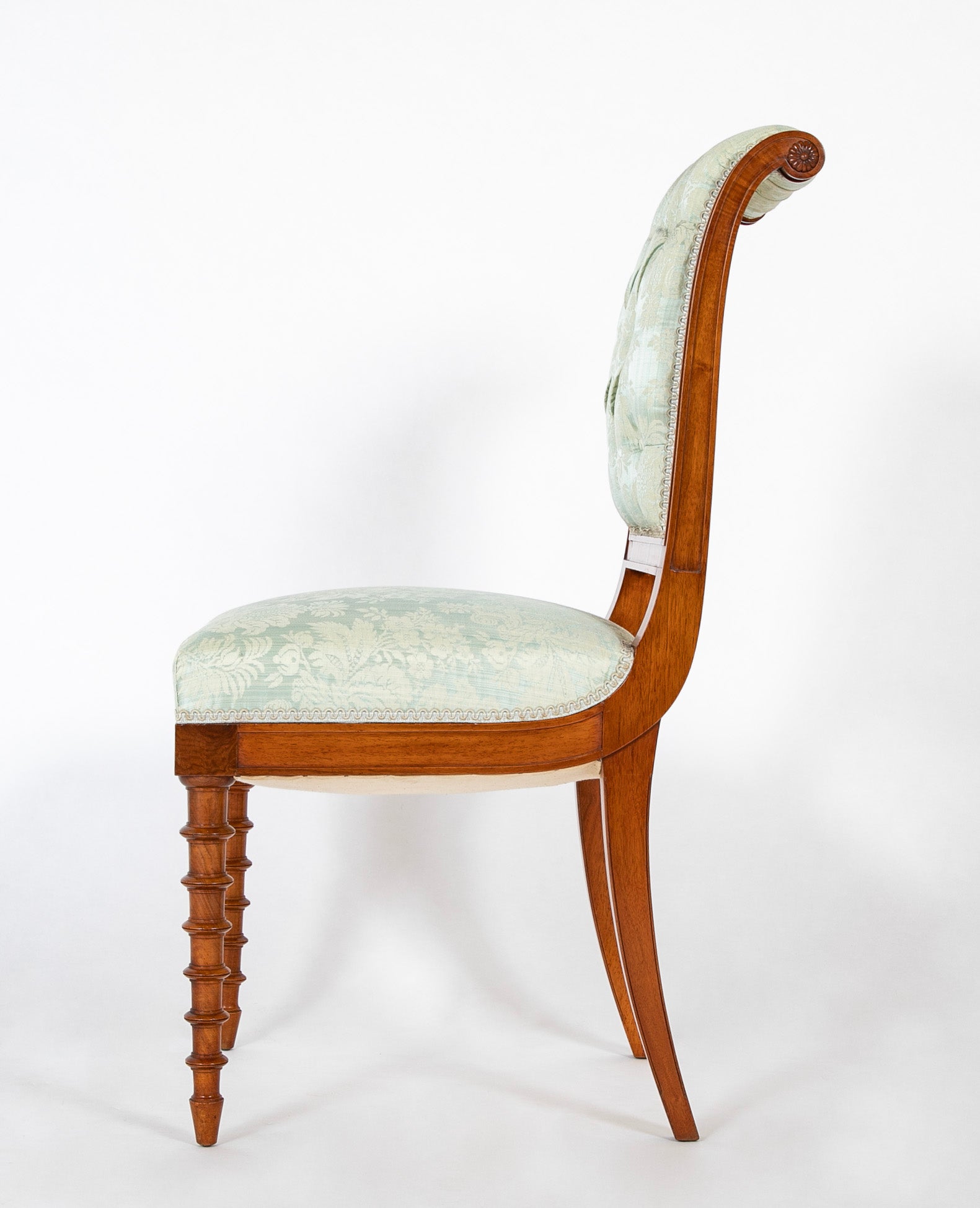 A Pair of French Mahogany Louis Philippe Side Chairs