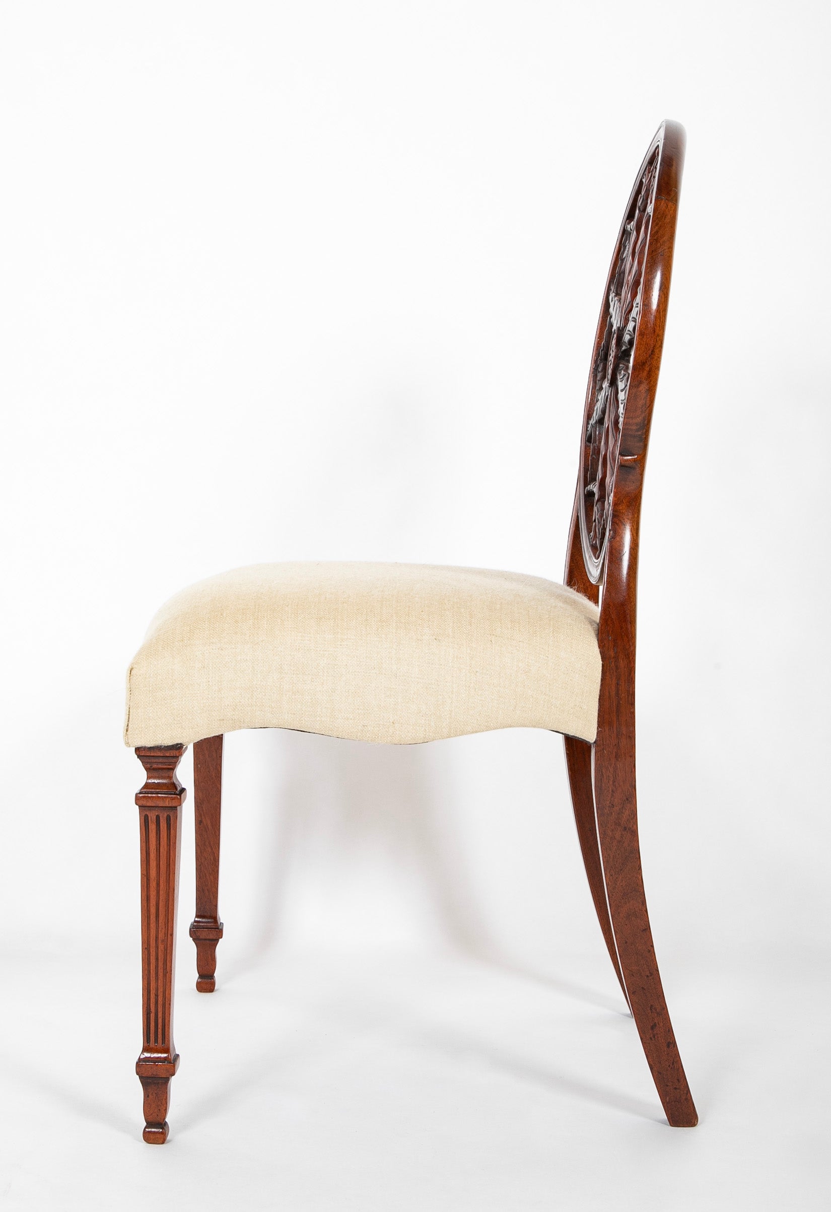 Set of 12 George III Style Mahogany Wheelback Chairs