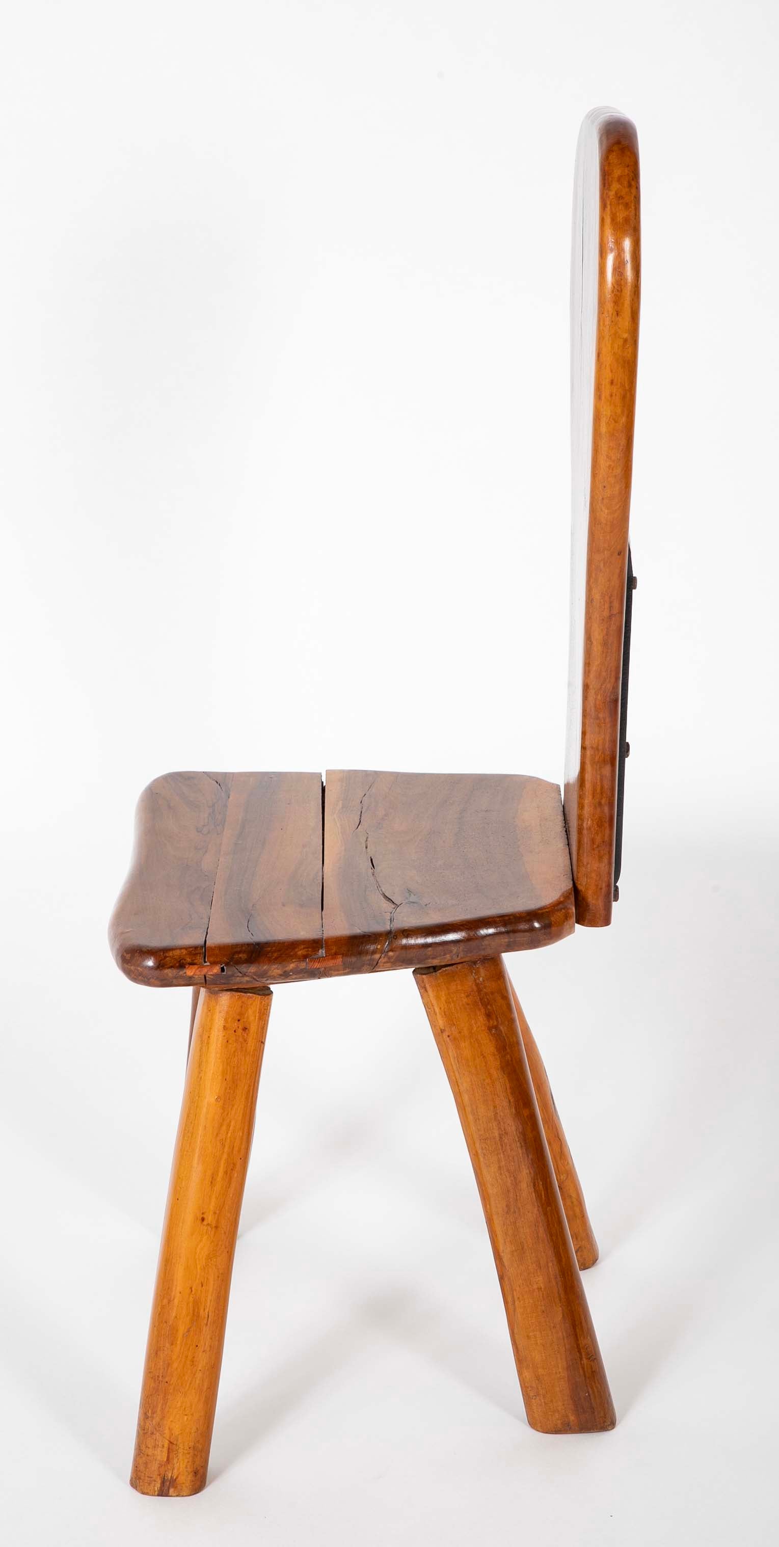 Pair of Olive Wood Chairs by Tony Bain