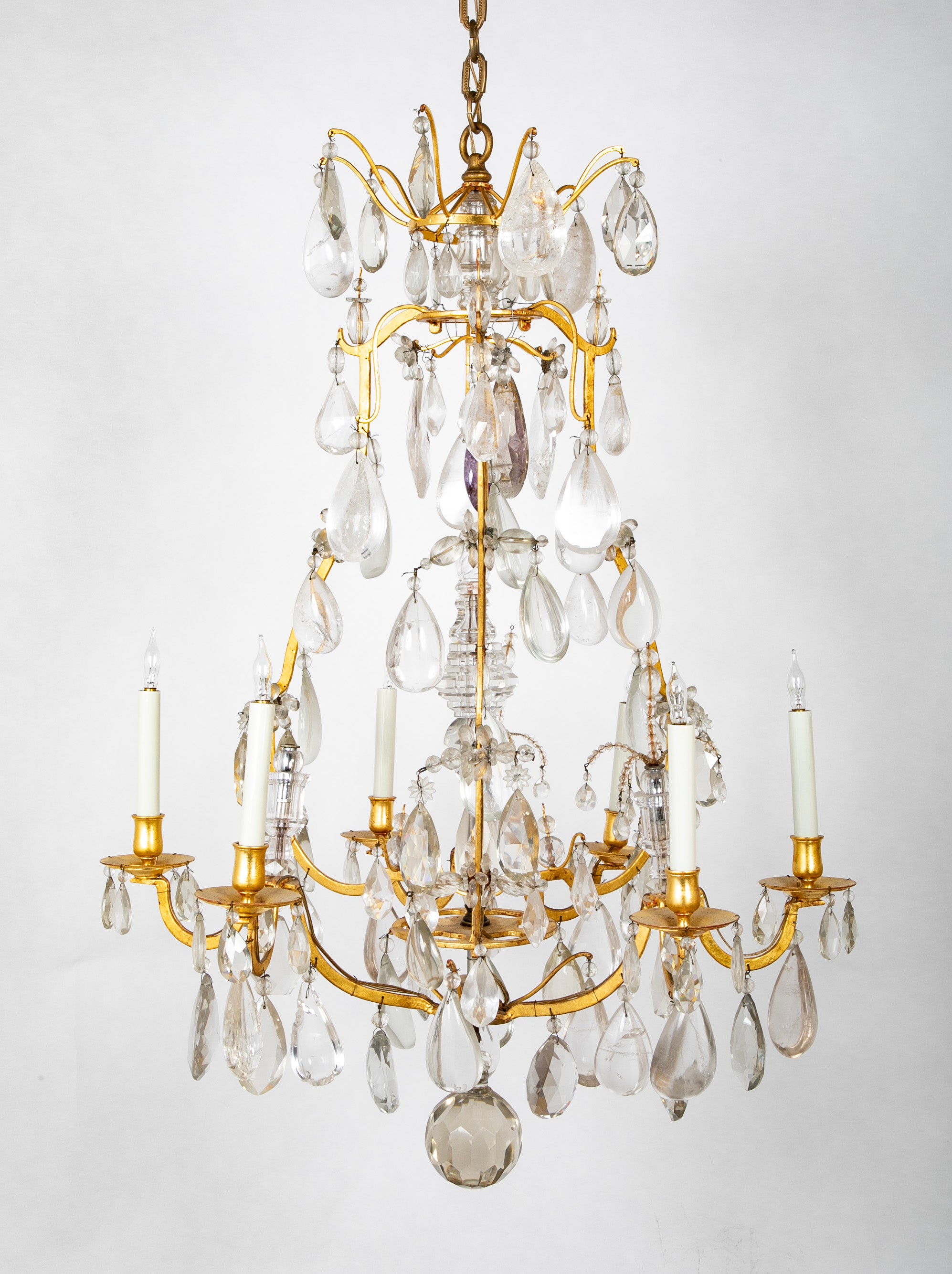 French Louis XV Hand Wrought Chandelier