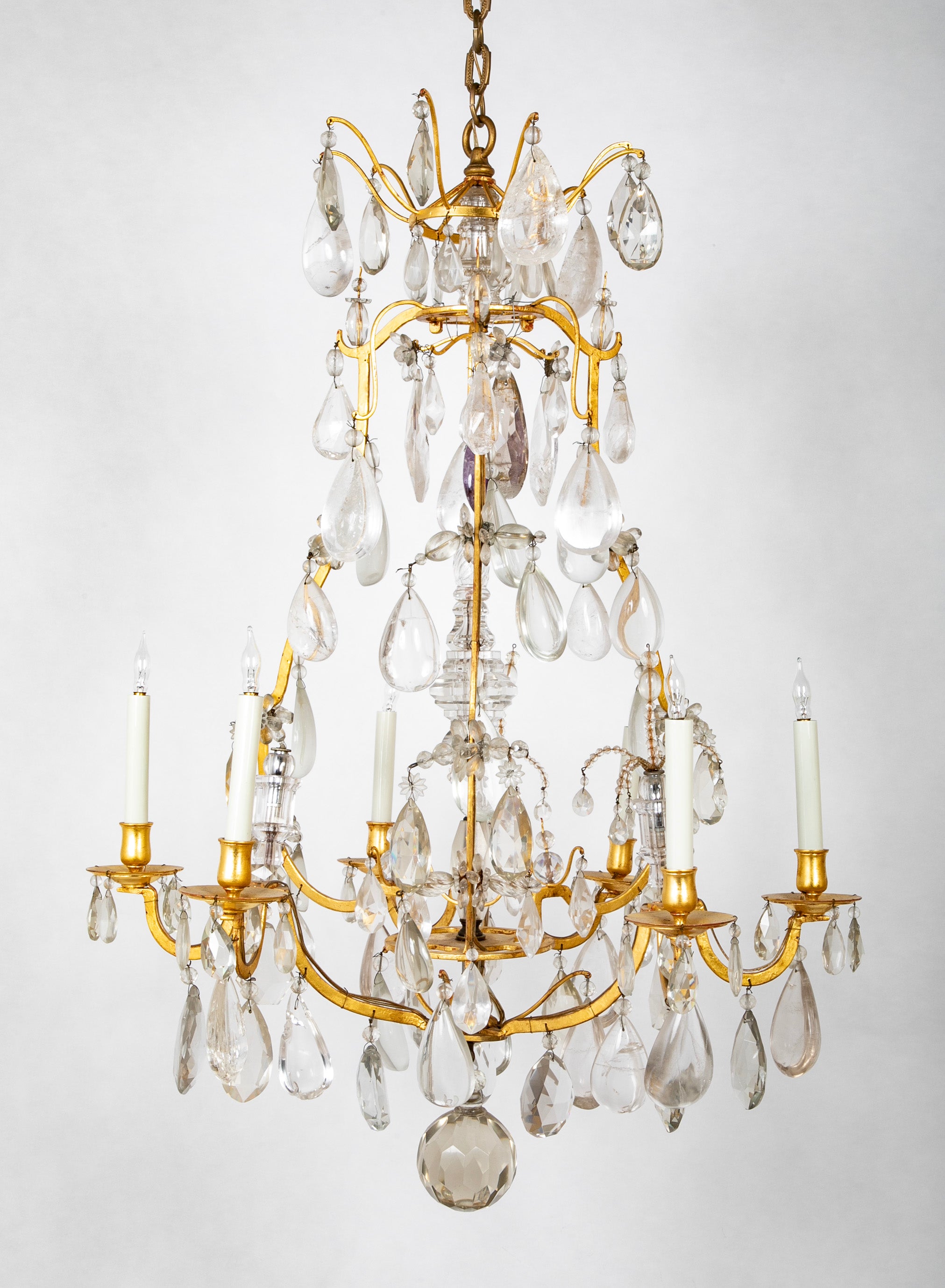 French Louis XV Hand Wrought Chandelier