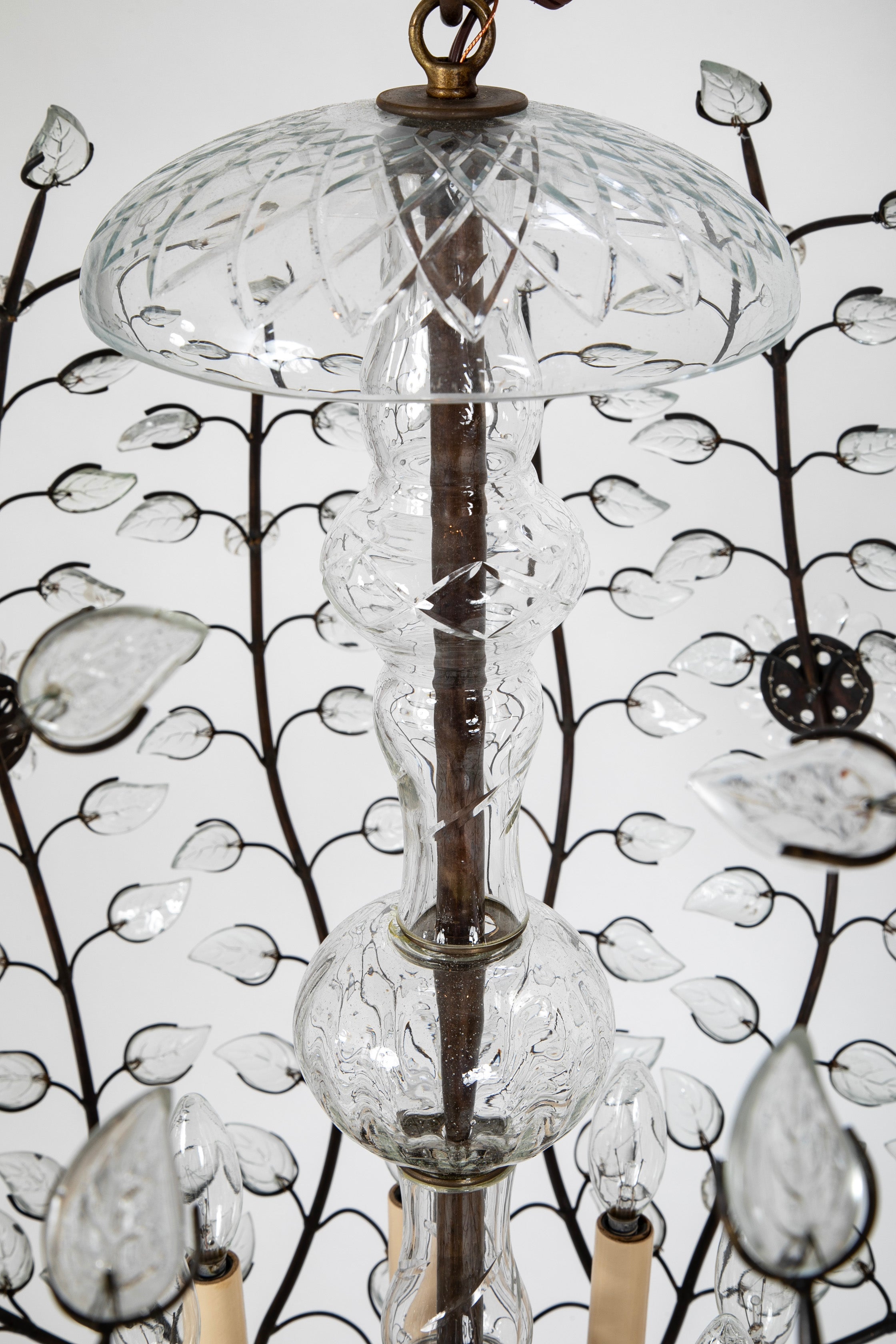 Large Spherical Chandelier in the Manner of Maison Bagues