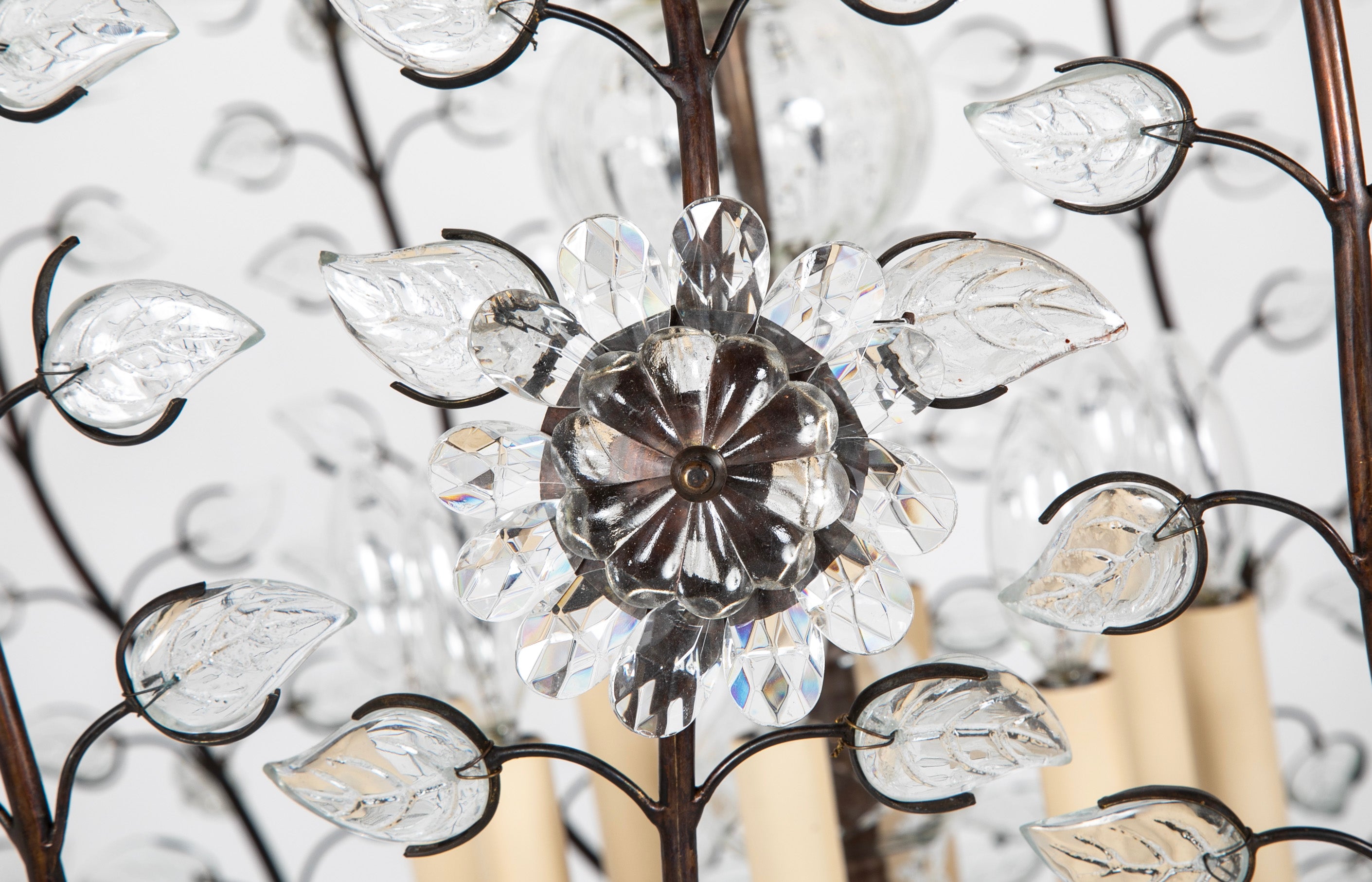 Large Spherical Chandelier in the Manner of Maison Bagues