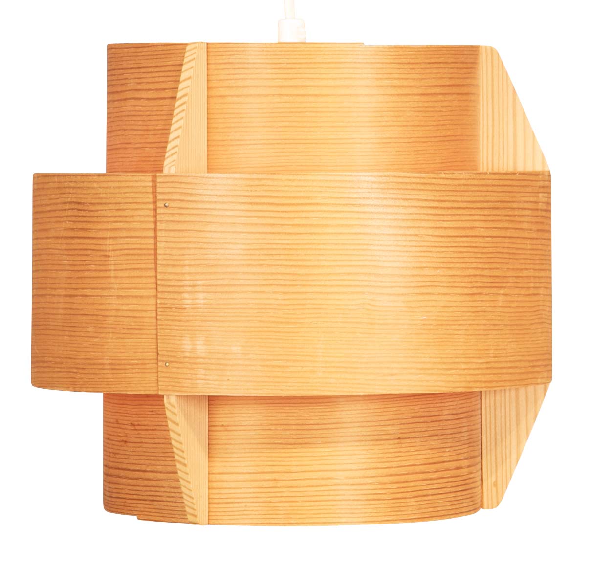 A Swedish Mid-Century 10 Lamp Suspended Ceiling Light of Pine