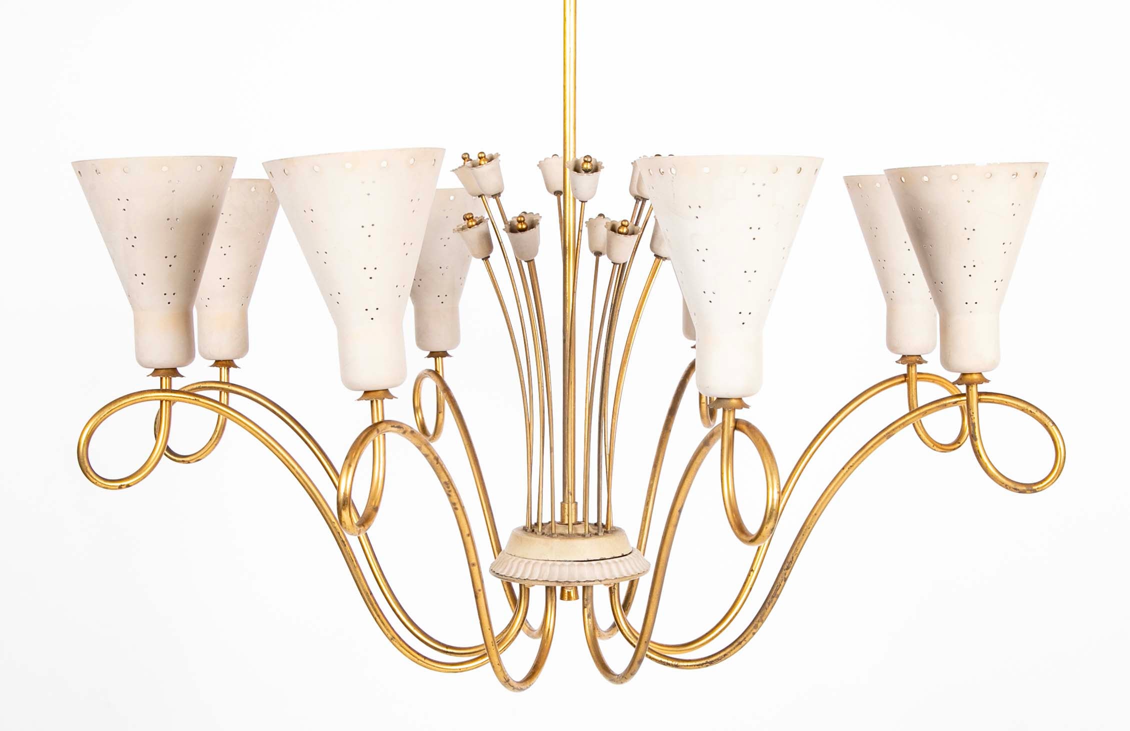 Mid-Century Chandelier by Paavo Tynell for Lightolier
