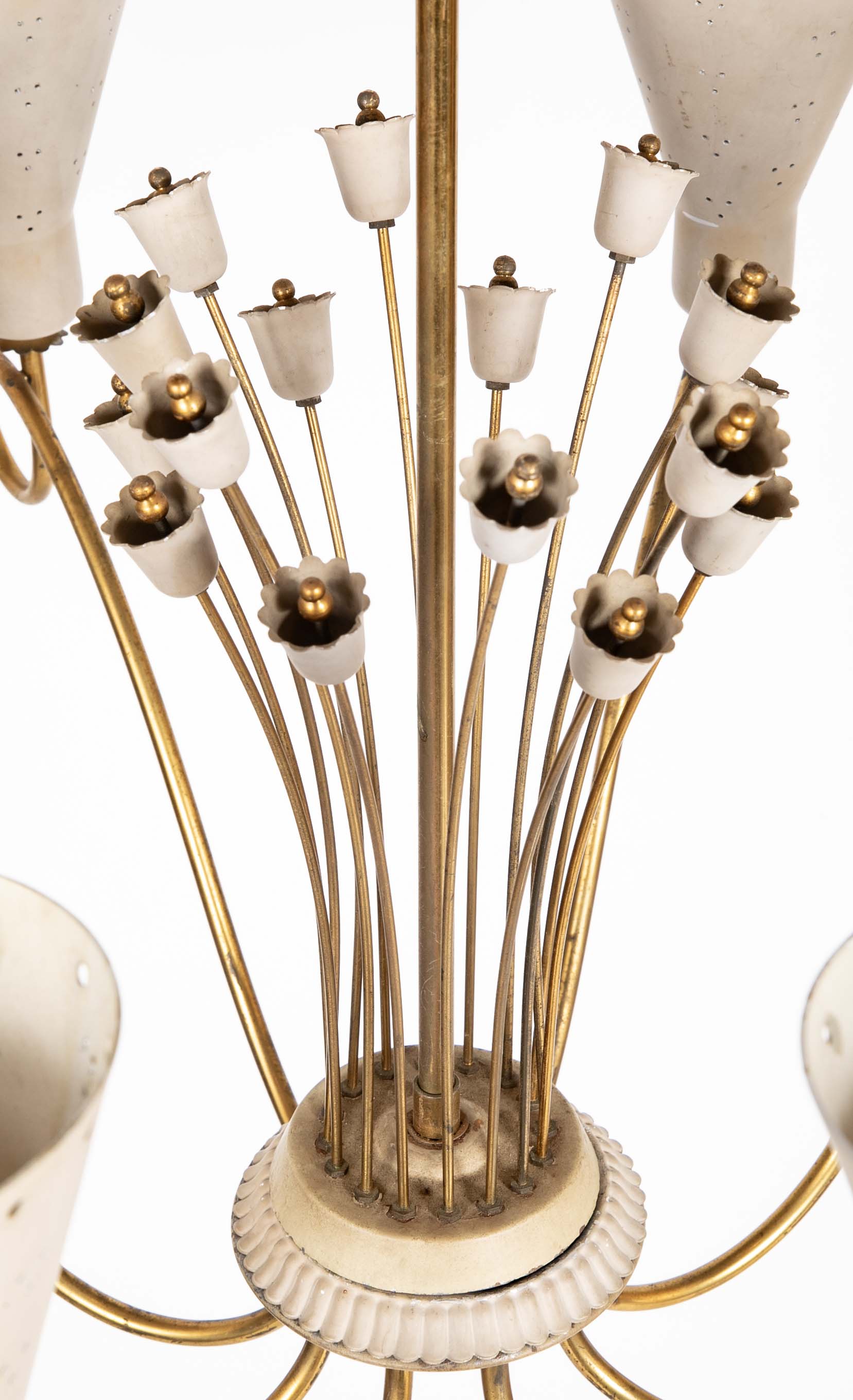 Mid-Century Chandelier by Paavo Tynell for Lightolier