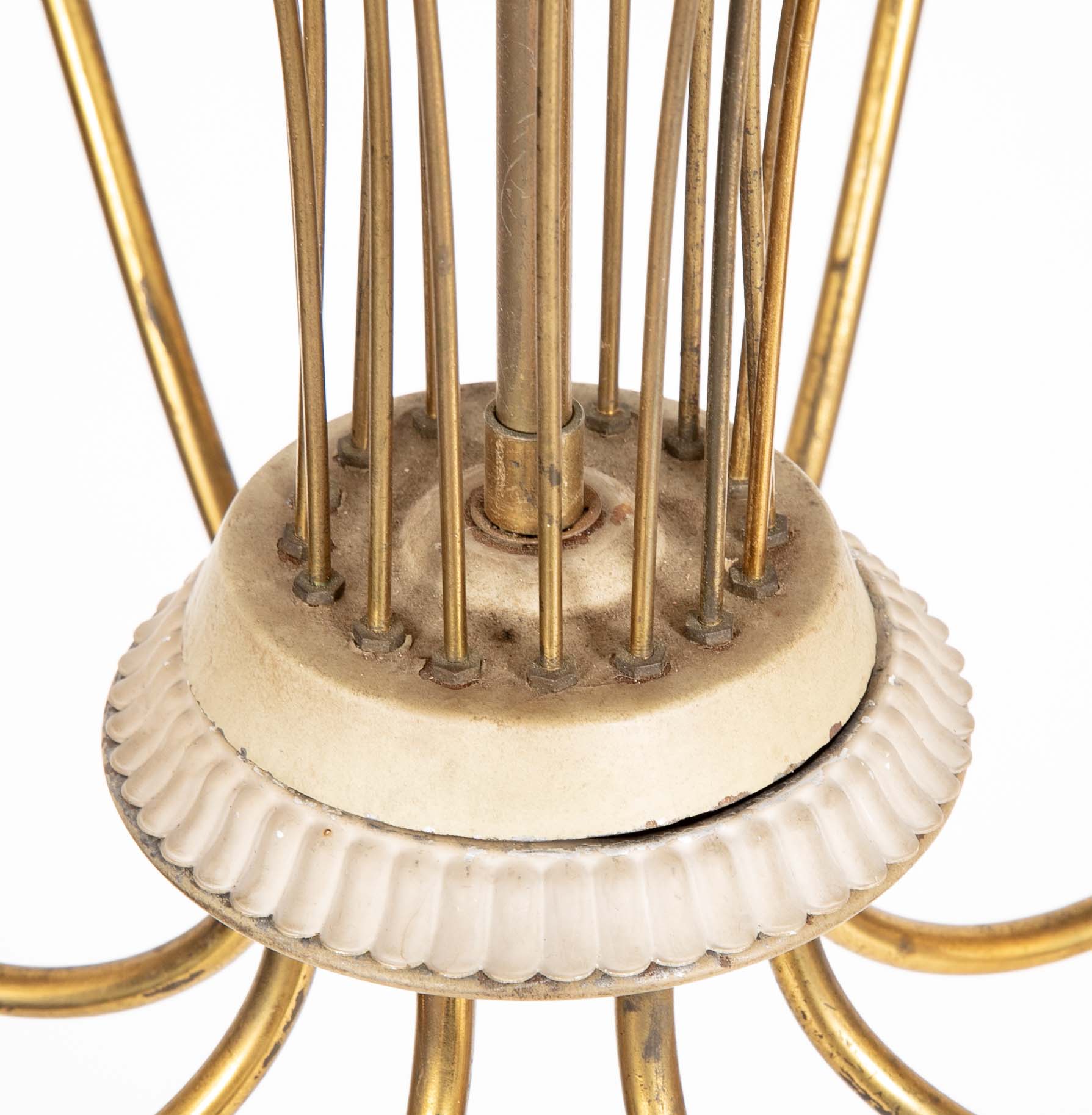 Mid-Century Chandelier by Paavo Tynell for Lightolier