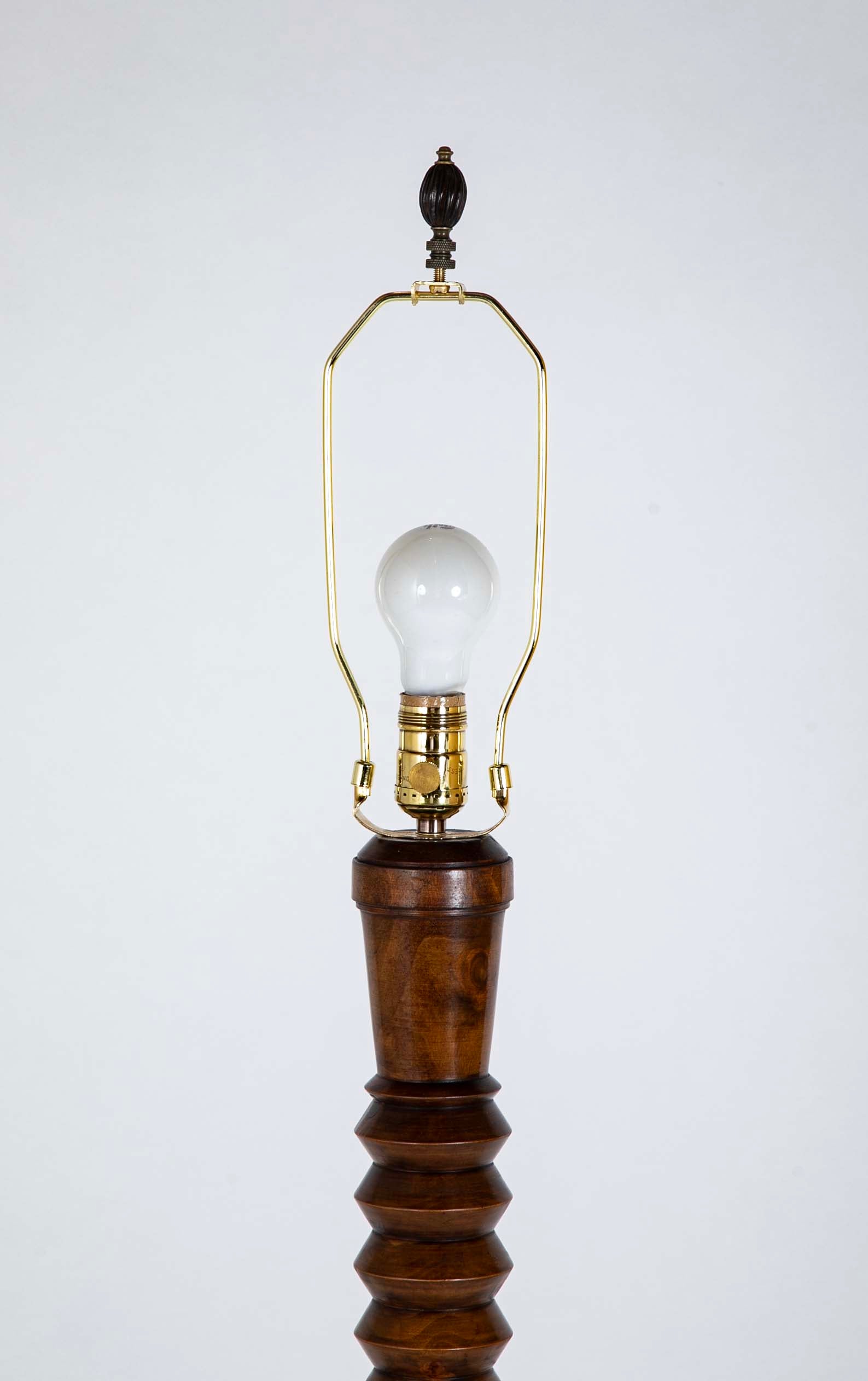 Charles Dudouyt style Turned Floor Lamp